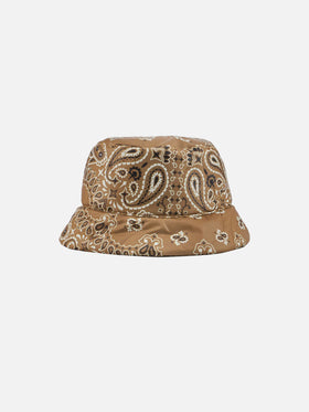 Woman bucket hat with bandanna print - MC2 Saint Barth