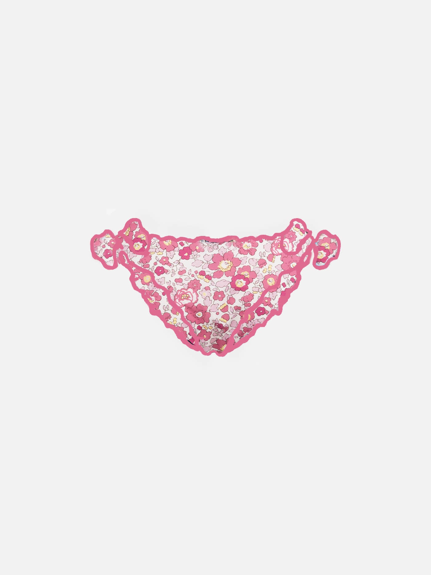 Girl ruffled swim briefs Melly with Betsy print | MADE WITH LIBERTY FABRIC - MC2 Saint Barth