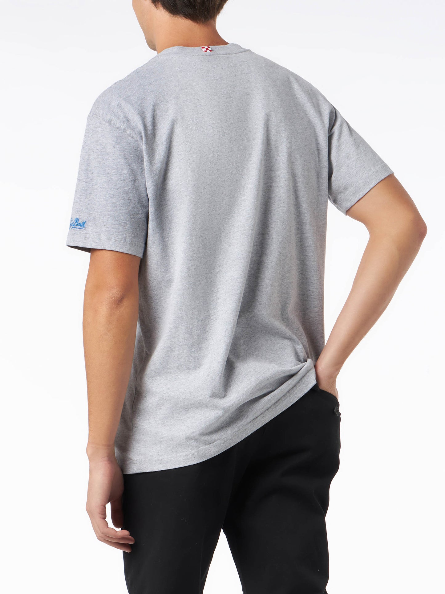 Man heavy cotton t-shirt with Gin Tonic print - MC2 Saint Barth