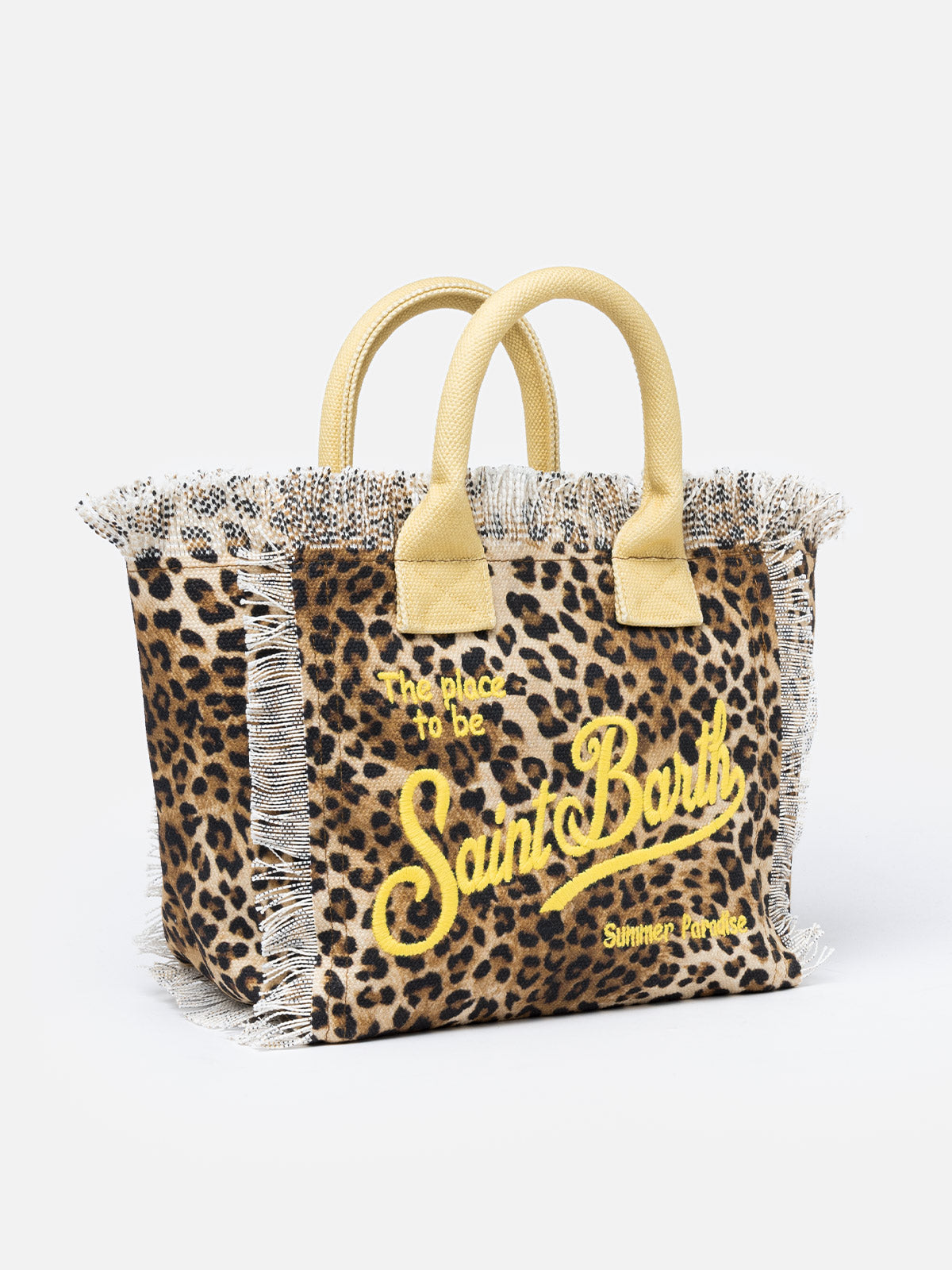 Animalier cotton canvas Colette handbag