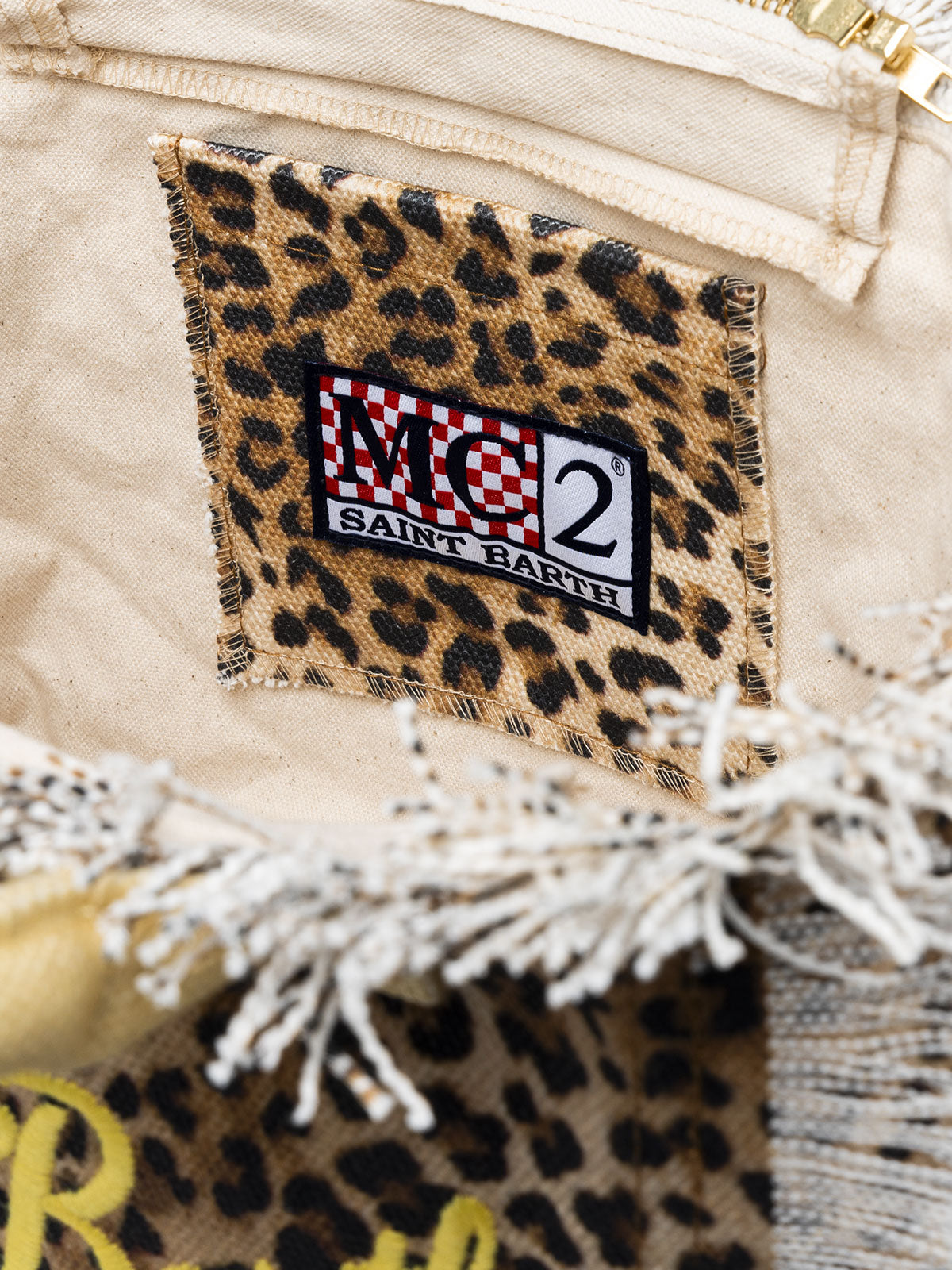 Animalier cotton canvas Colette handbag