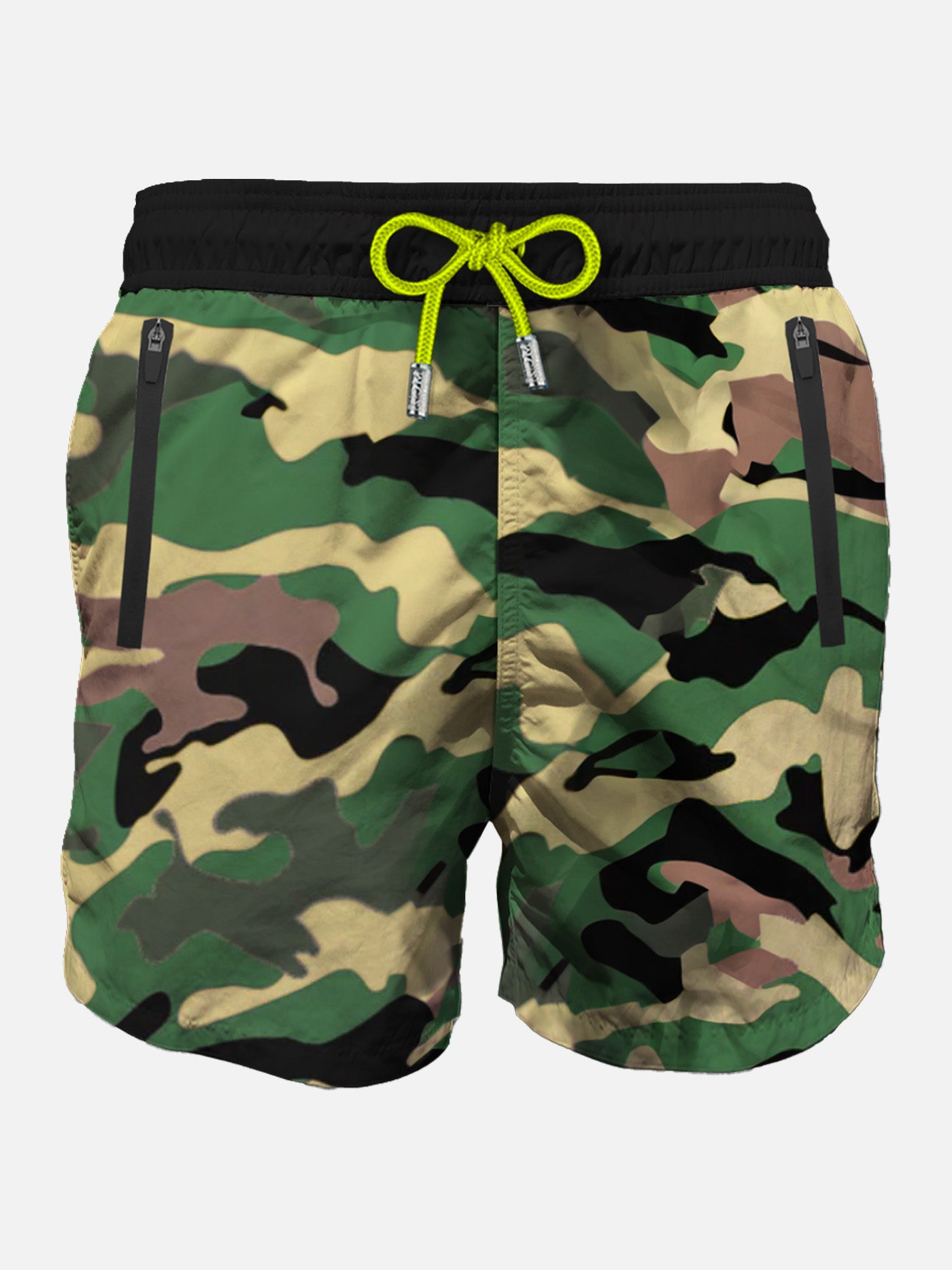 Camouflage light fabric zipped swim shorts - MC2 Saint Barth
