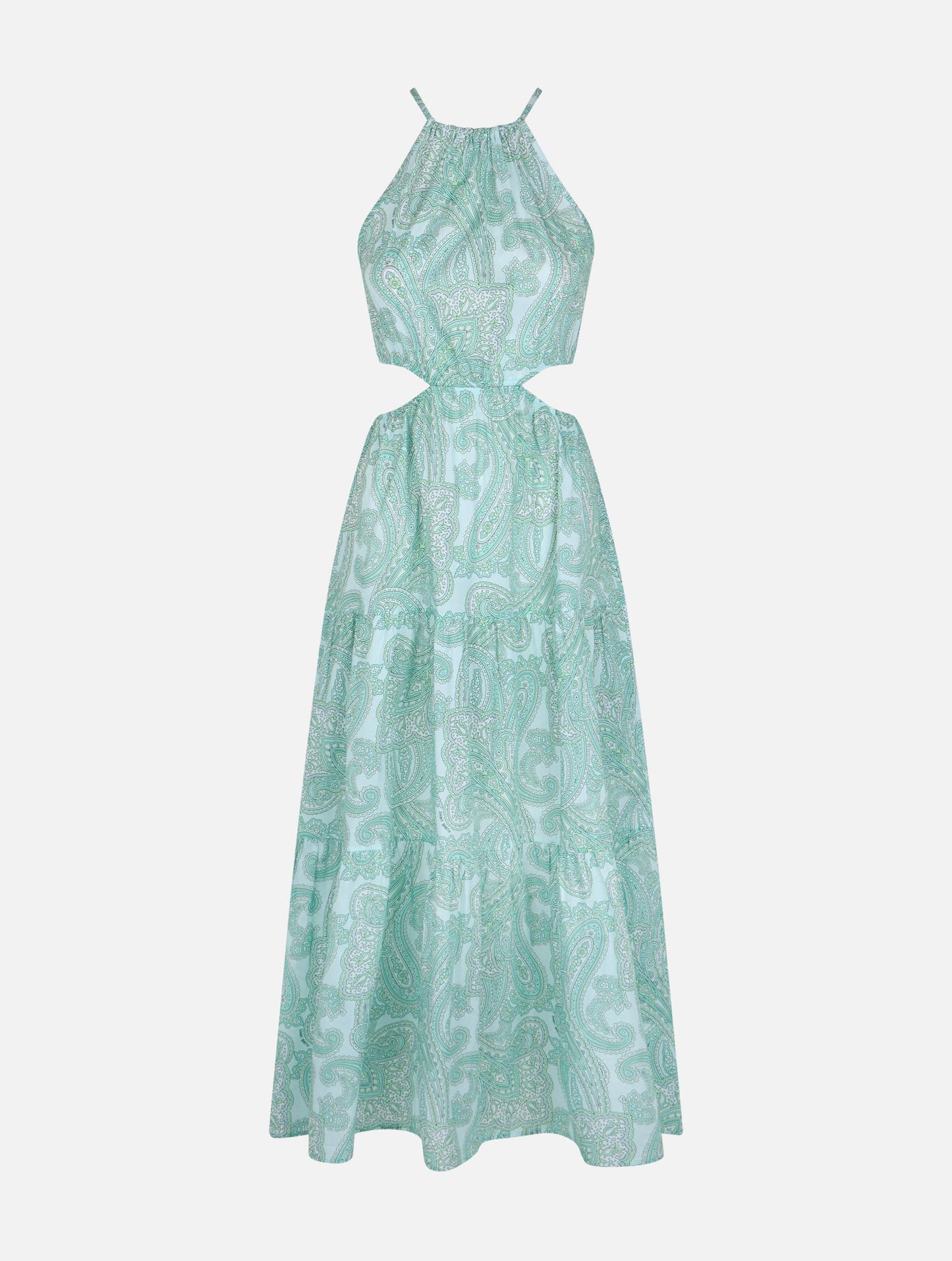 Woman cut out long dress Kaby with paisley print - MC2 Saint Barth