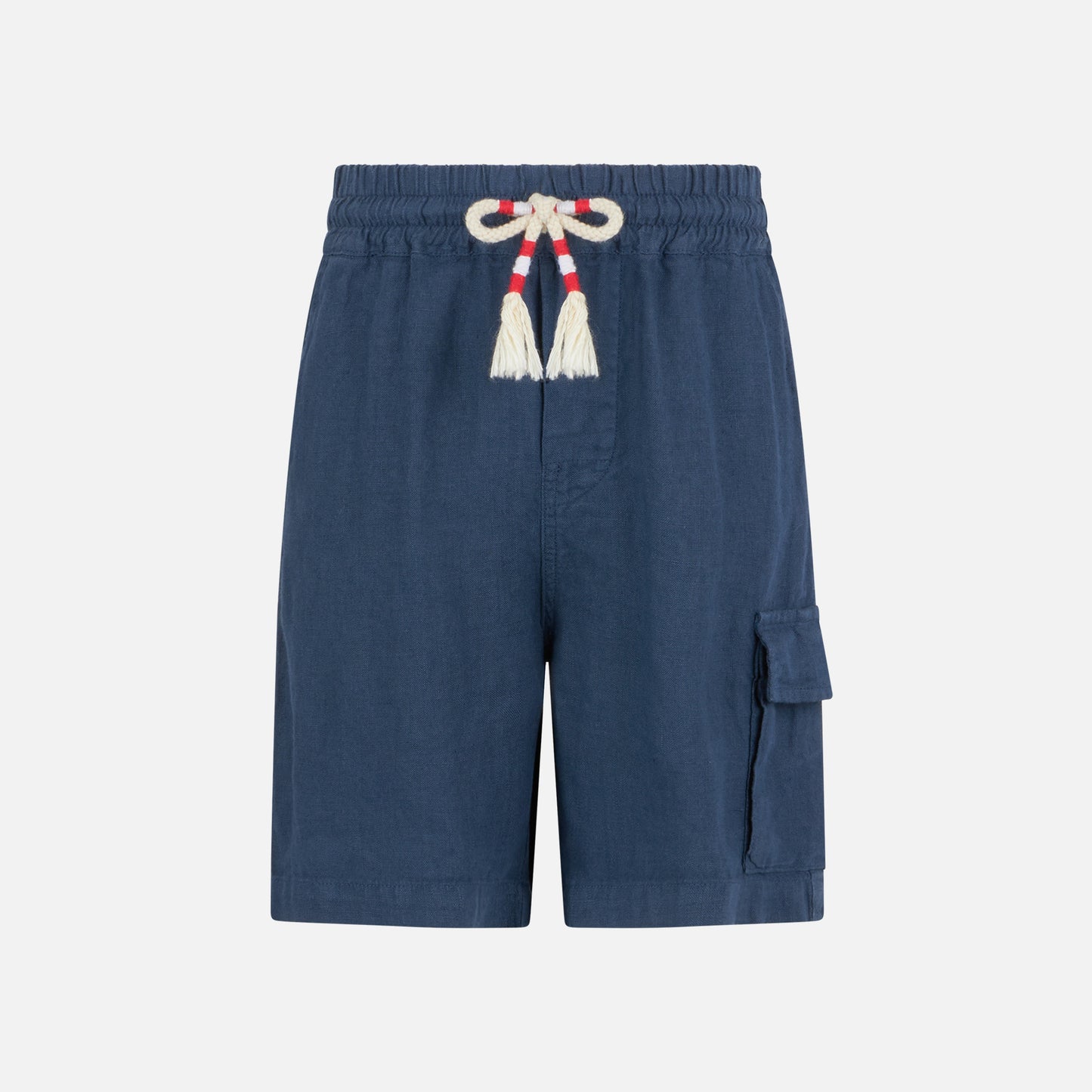 Boy blue navy linen bermuda shorts - MC2 Saint Barth