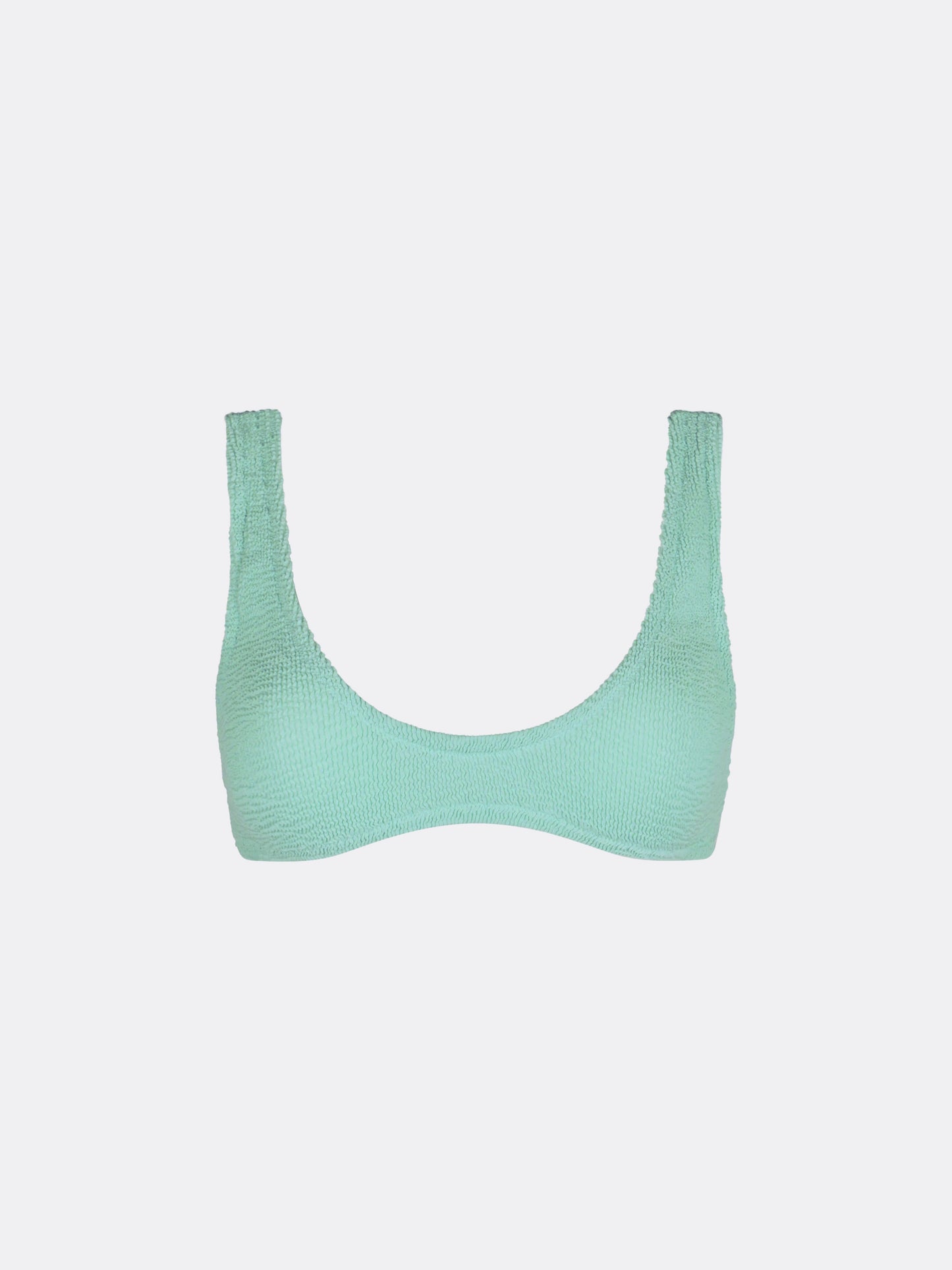 Pamy sage green tiny crinkle bralette