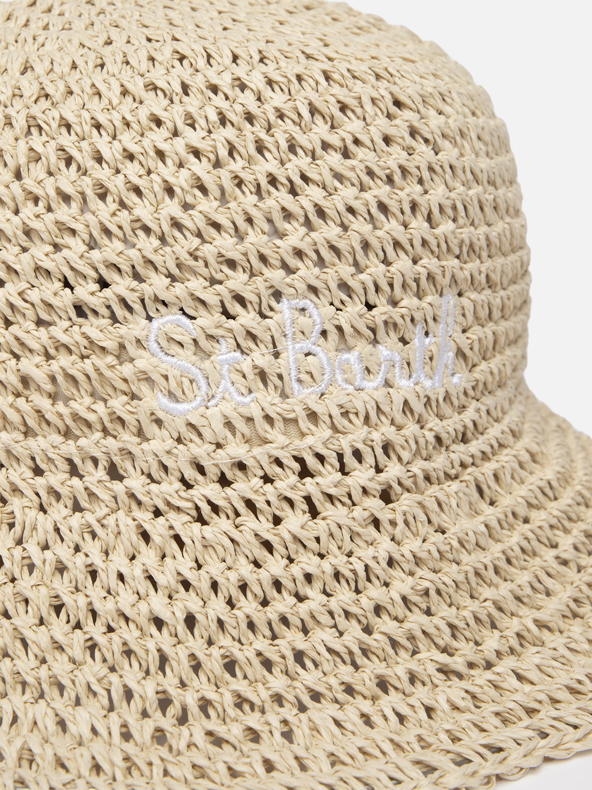 Cappello di paglia stile secchiello Polly
