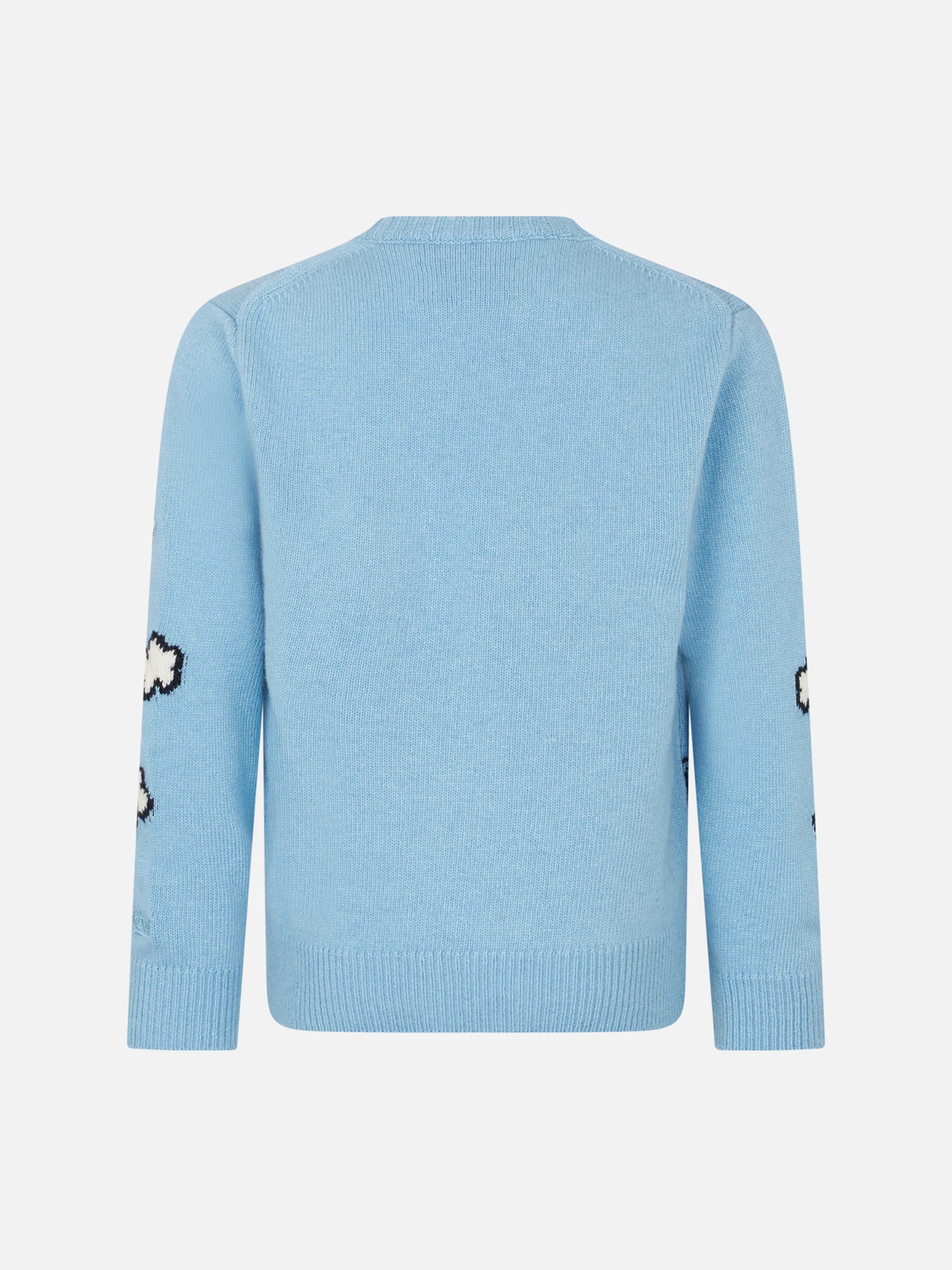 Girl crewneck sweater with New York postcard - MC2 Saint Barth