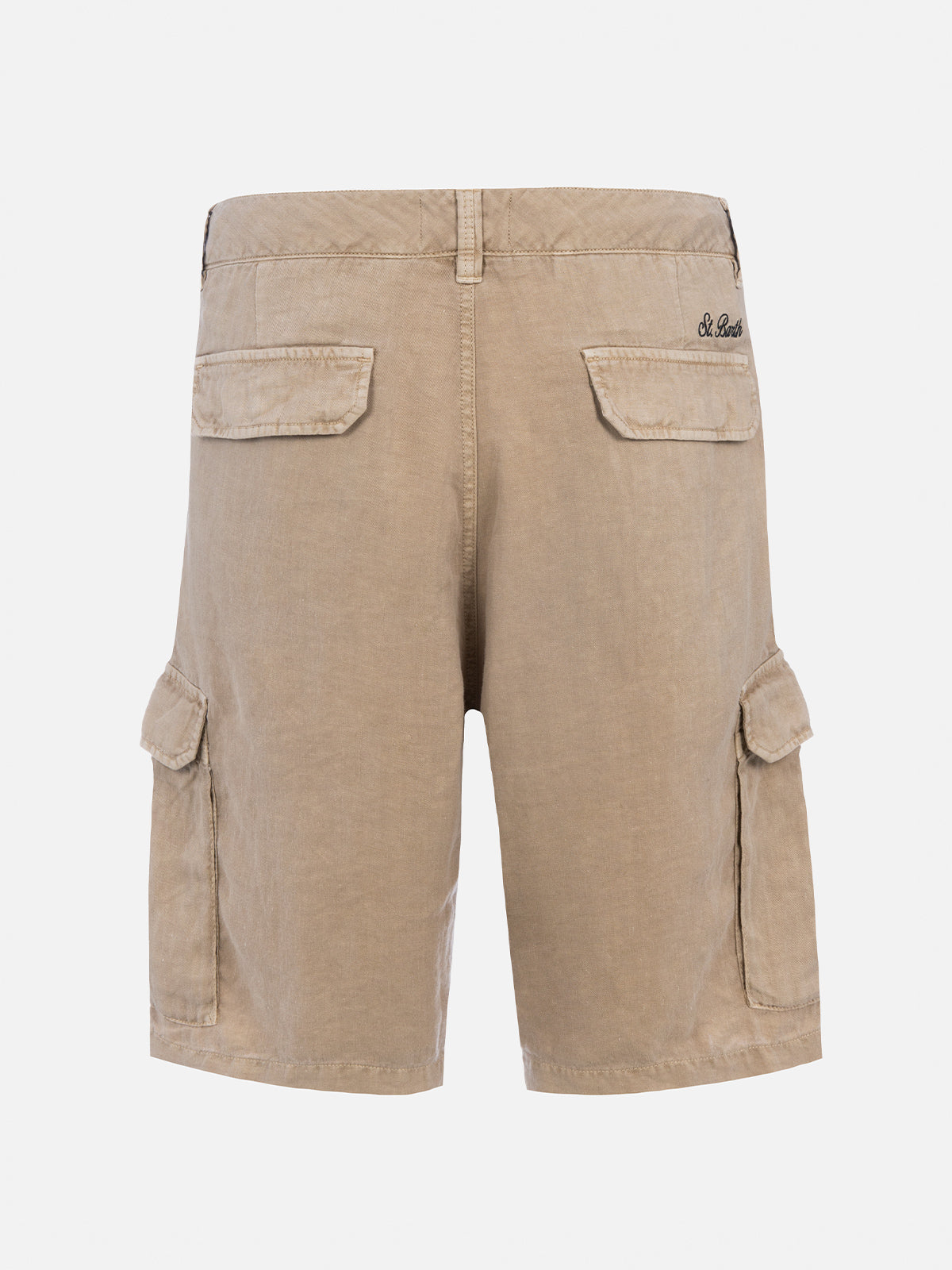 Man beige linen bermuda shorts Rodi - MC2 Saint Barth