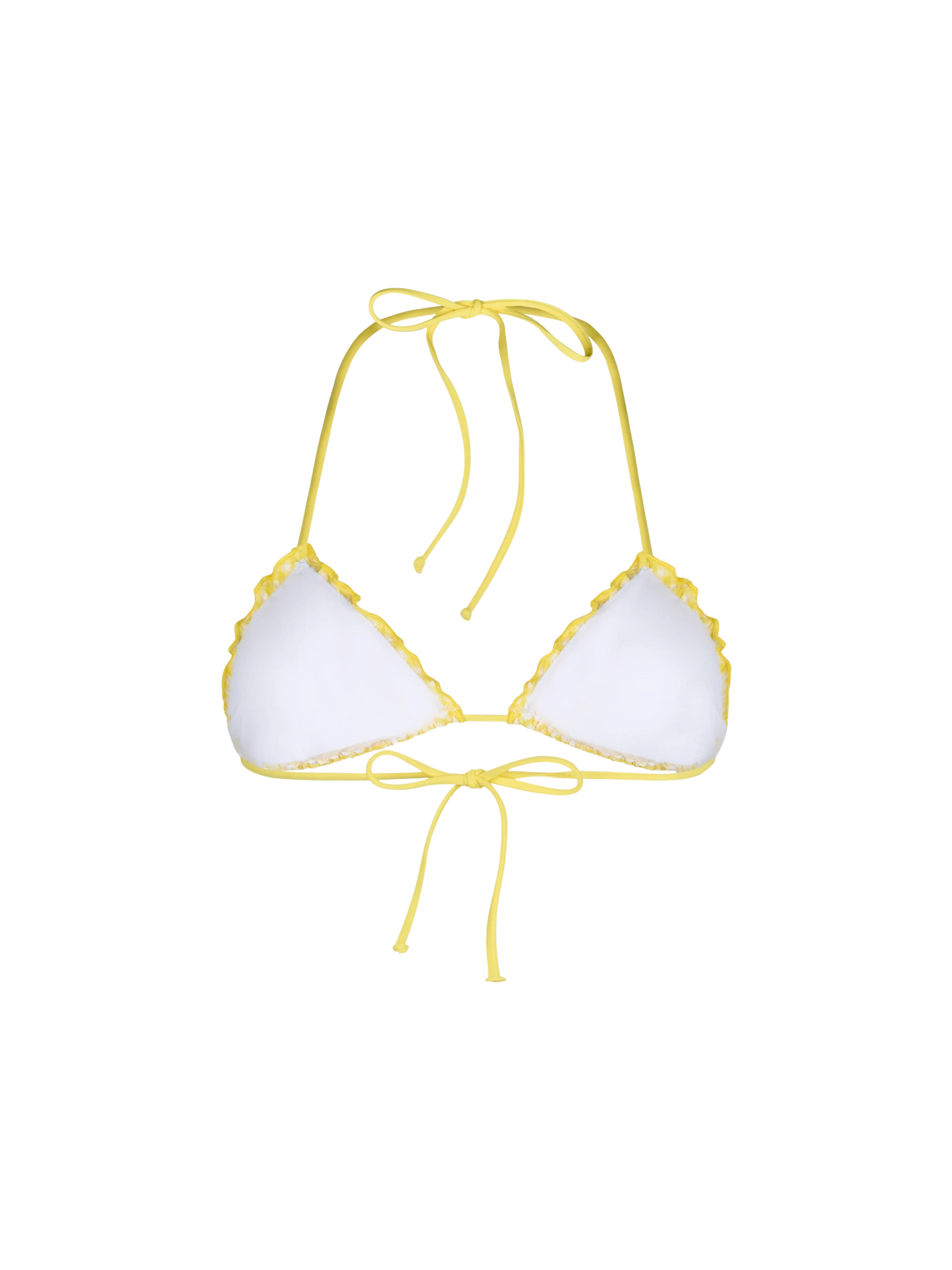 Woman seersucker classic triangle beach top Sagittarius - MC2 Saint Barth