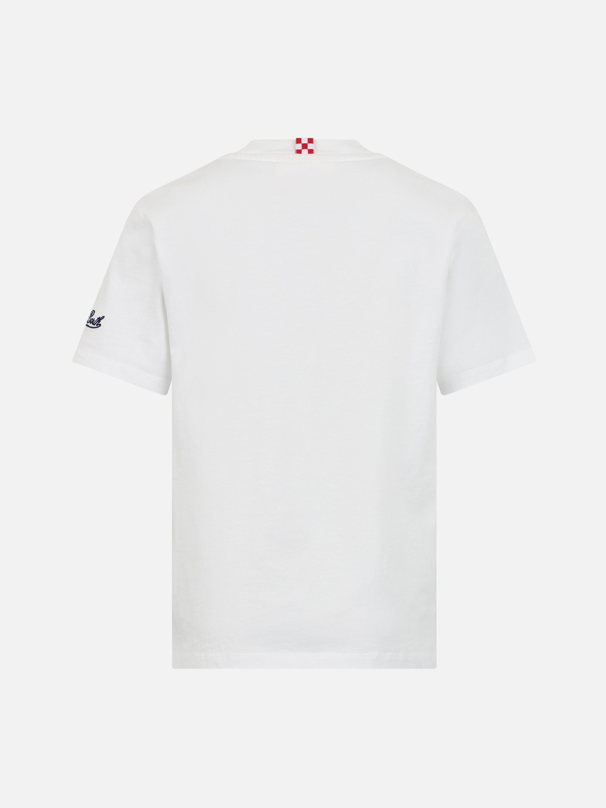 Boy cotton t-shirt with ducky big Babol print | BIG BABOL SPECIAL EDITION - MC2 Saint Barth