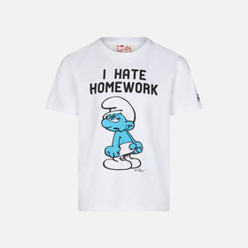 Boy cotton t-shirt with smurfs print | ©PEYO SPECIAL EDITION - MC2 Saint Barth