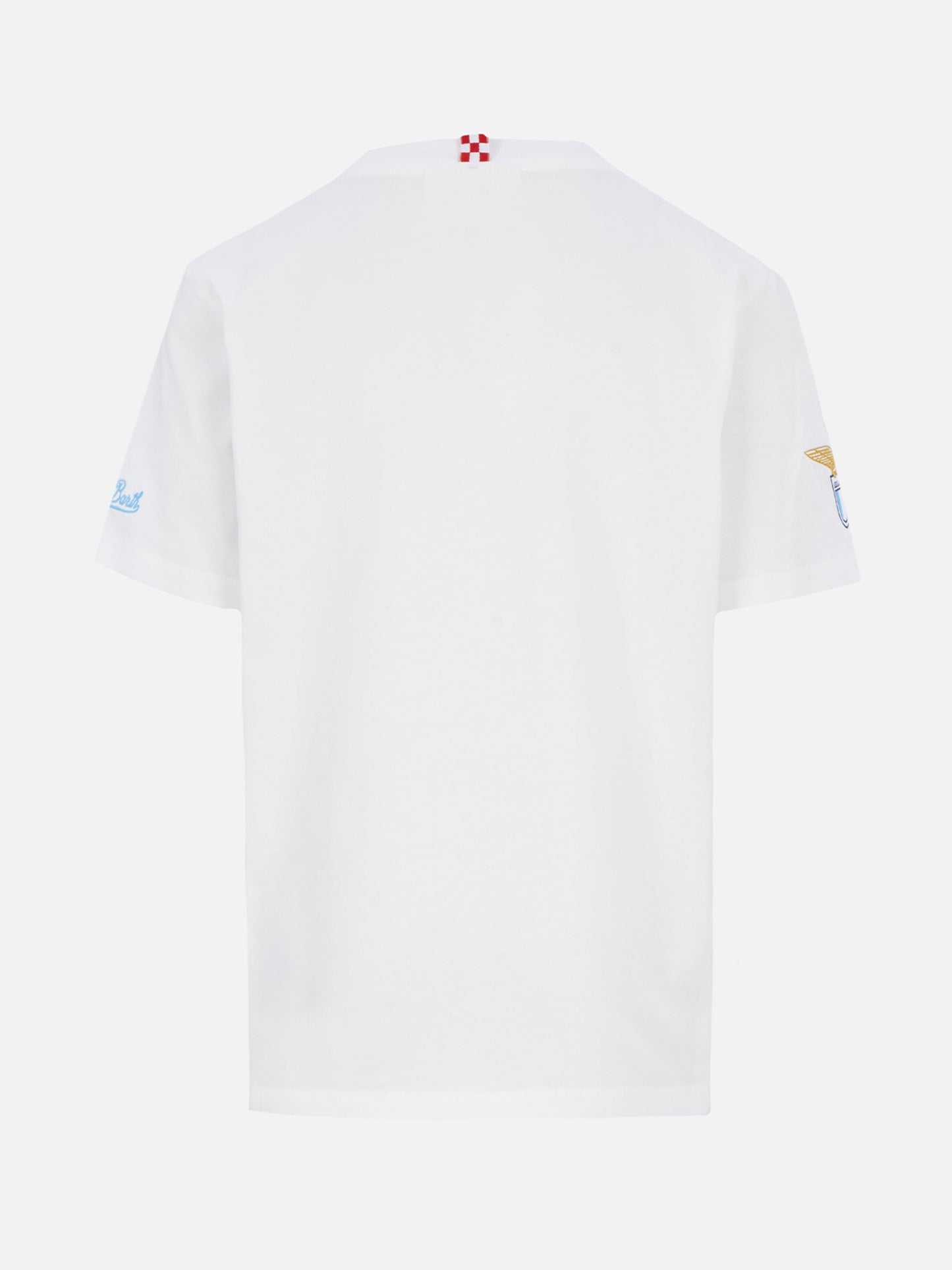 Cotton t-shirt with Di Padre in Figlio embroidery | SS LAZIO SPECIAL EDITION - MC2 Saint Barth