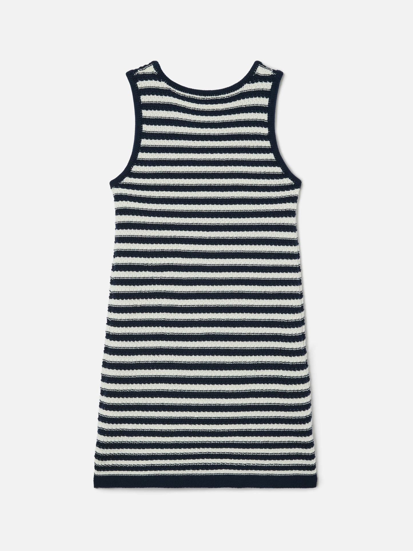 Vestido Audie de algodón puro a rayas con bordado del logo y detalles marinos