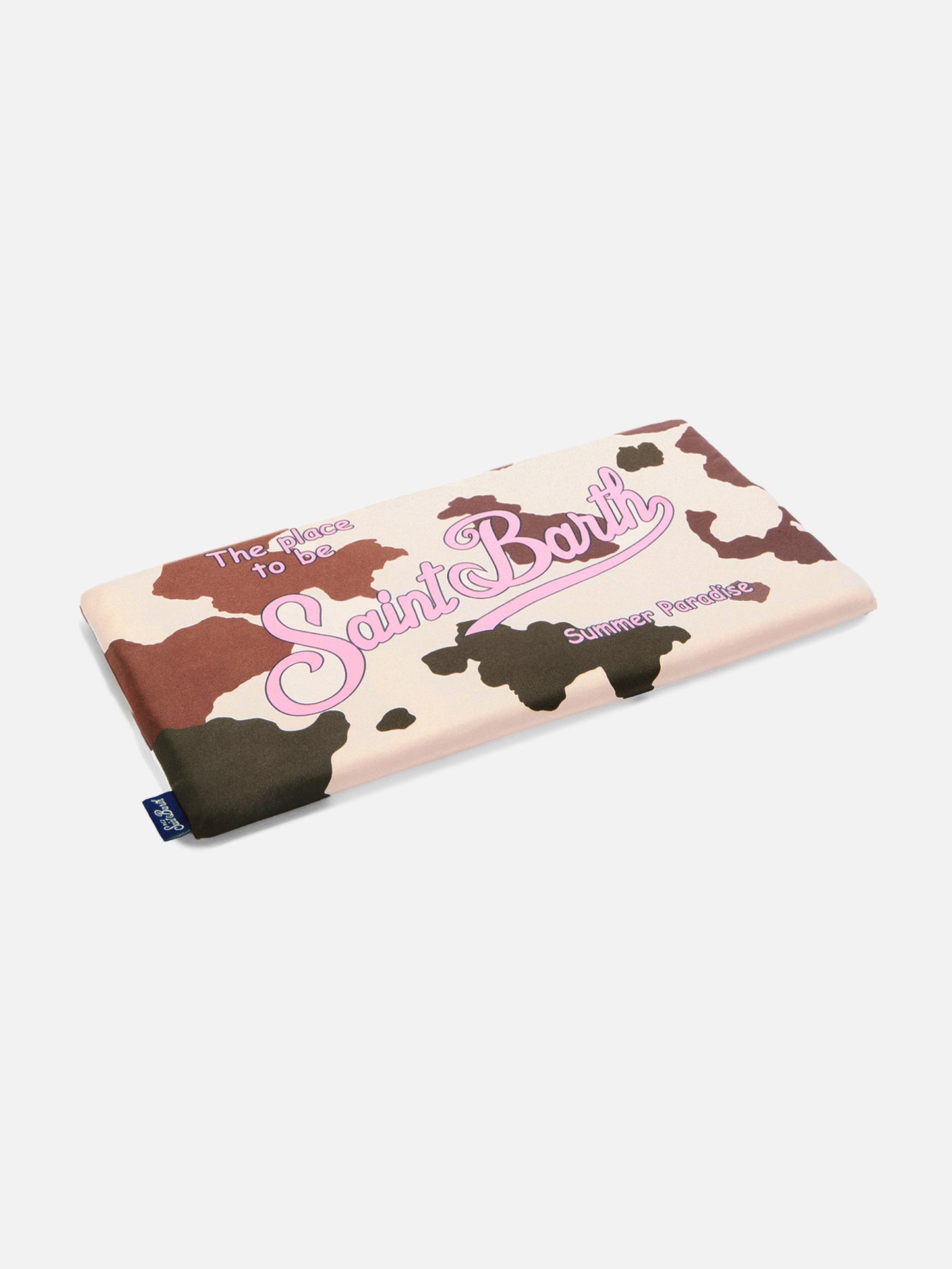 Aidan beach towel with cow print and logo