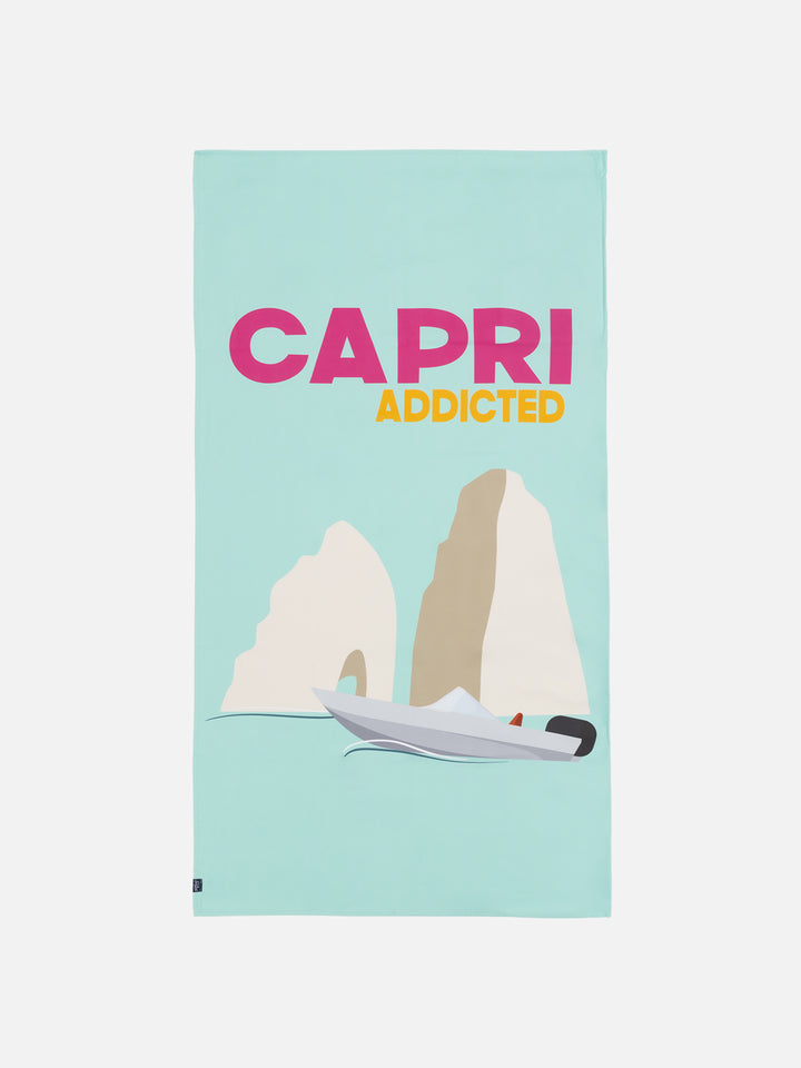 Mikrofaser-Strandtuch mit Capri-Print Aidan