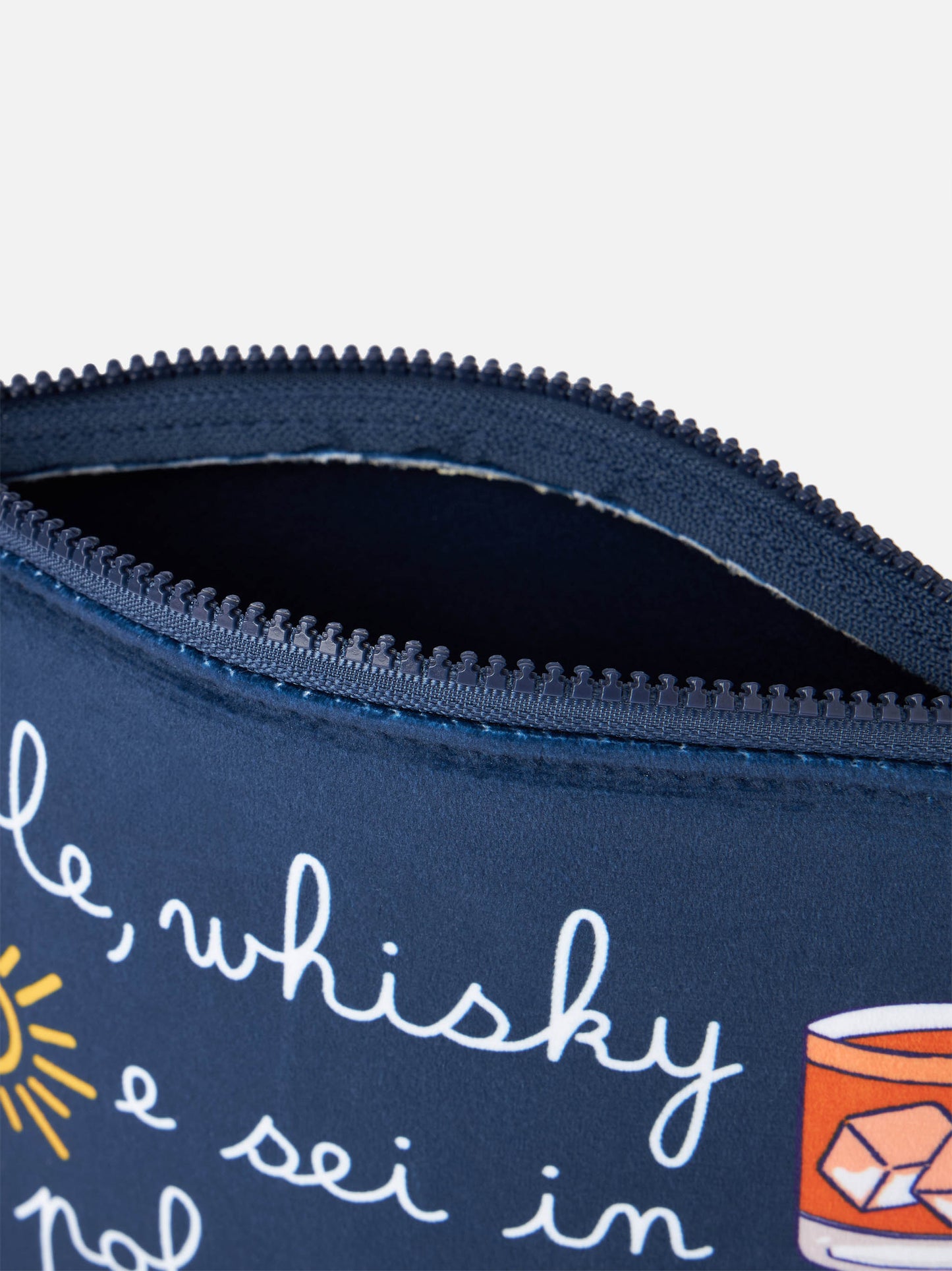 Wooly pochette Aline with Sole, whisky...print | VACANZE DI NATALE SPECIAL EDITION - MC2 Saint Barth
