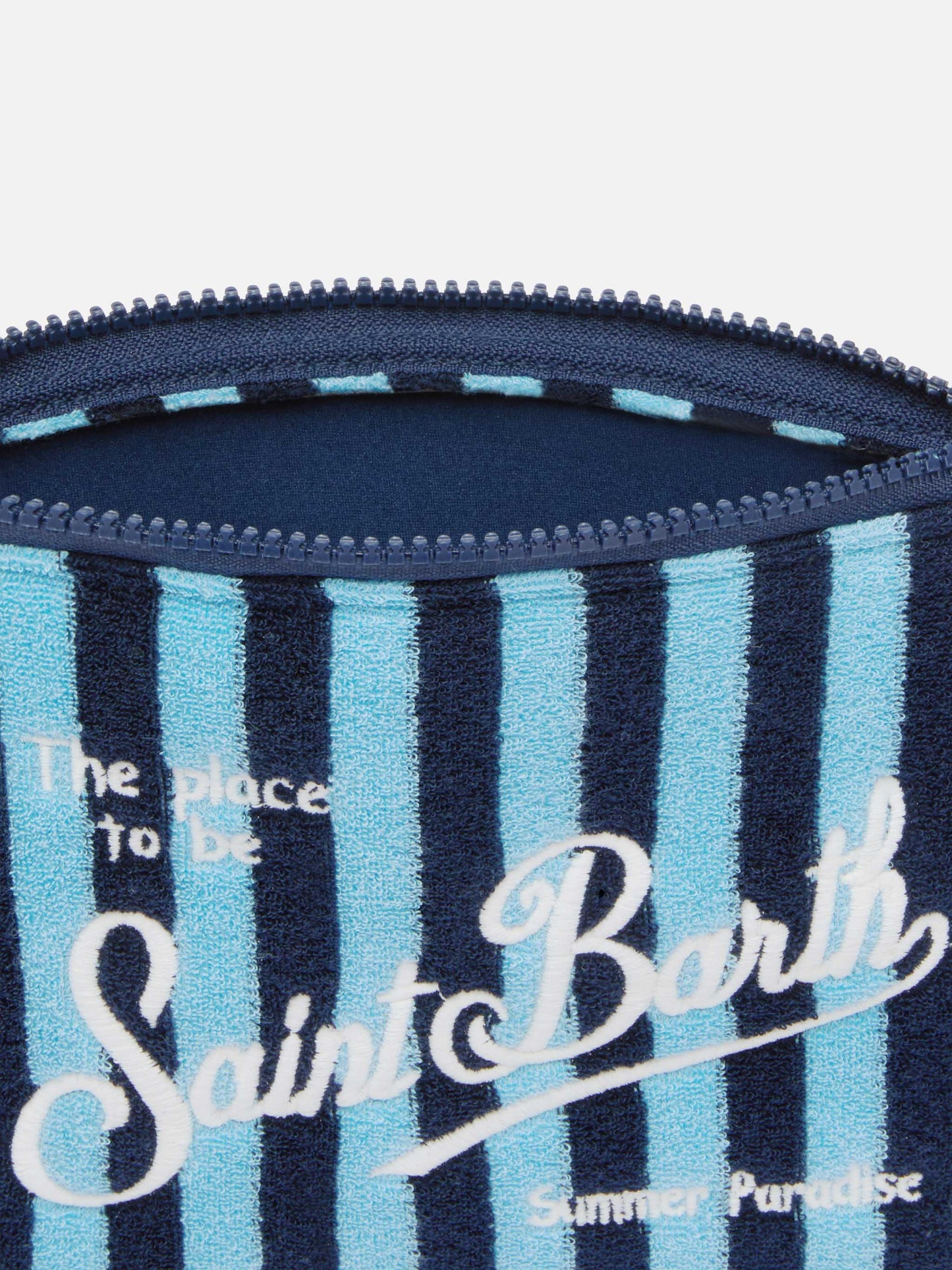 Pochette Aline in spugna con motivo a righe