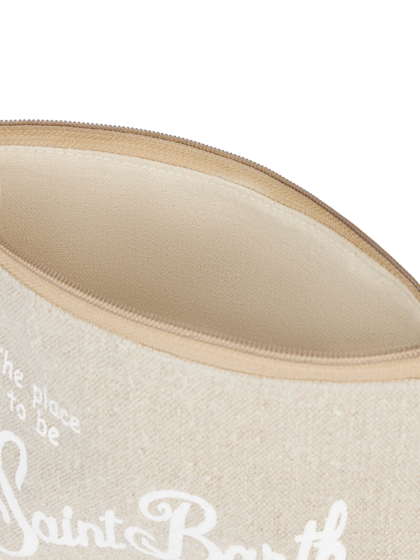 Aline beige linen pochette - MC2 Saint Barth