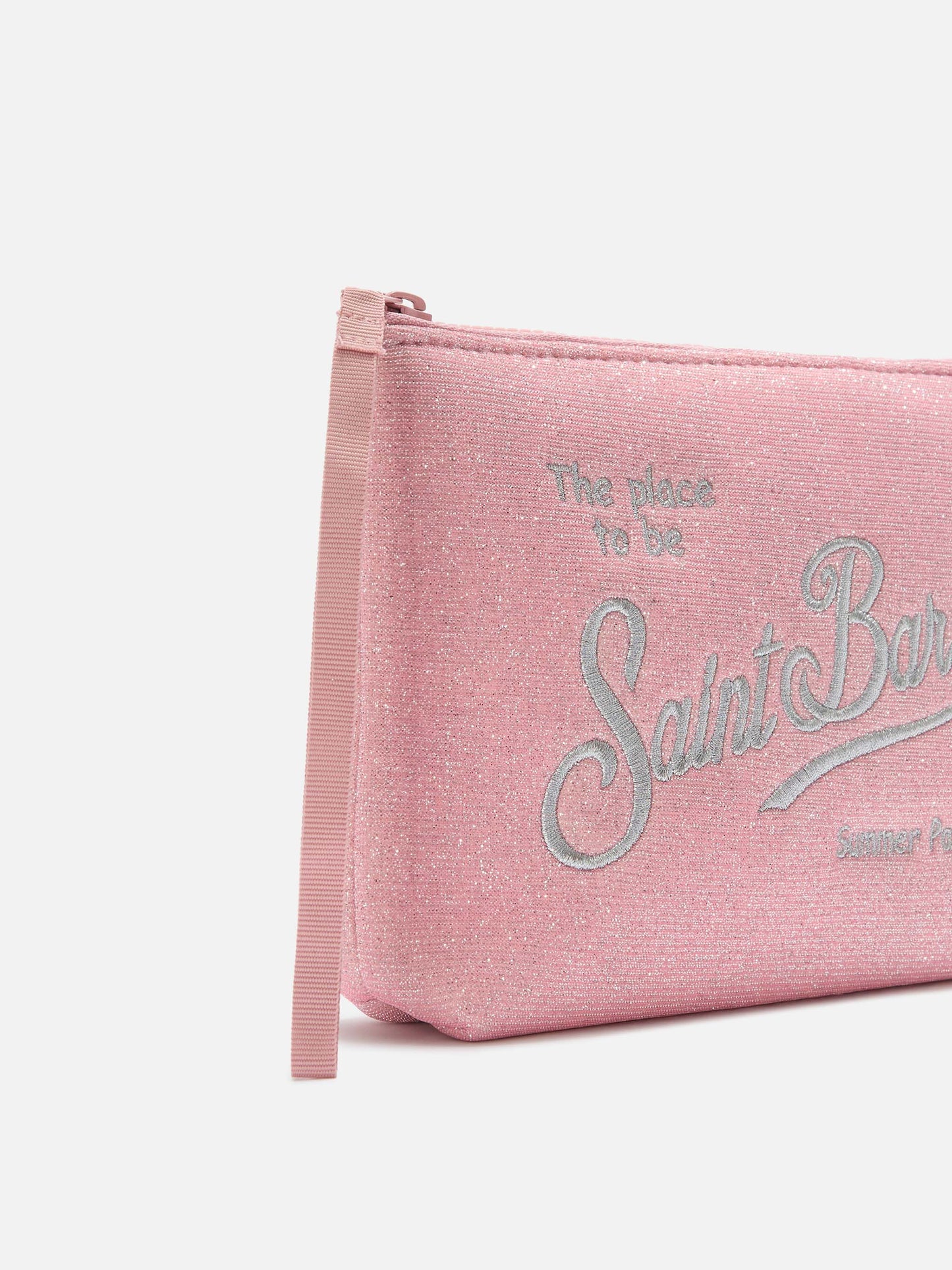 Neceser Aline Lurex rosa brillante