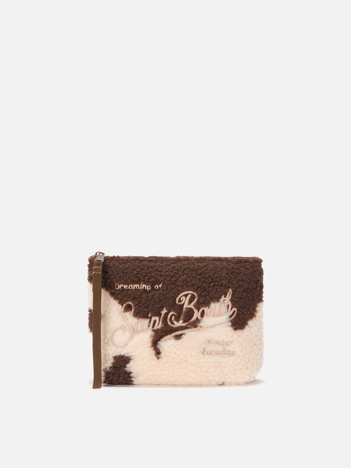 Pochette Aline Teddy in sherpa muccato