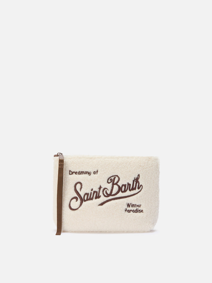 Pochette Aline Teddy in sherpa beige