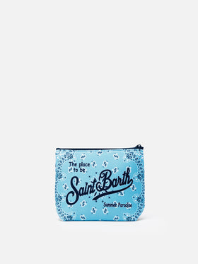 Aline Scuba-Pochette mit Bandana-Print