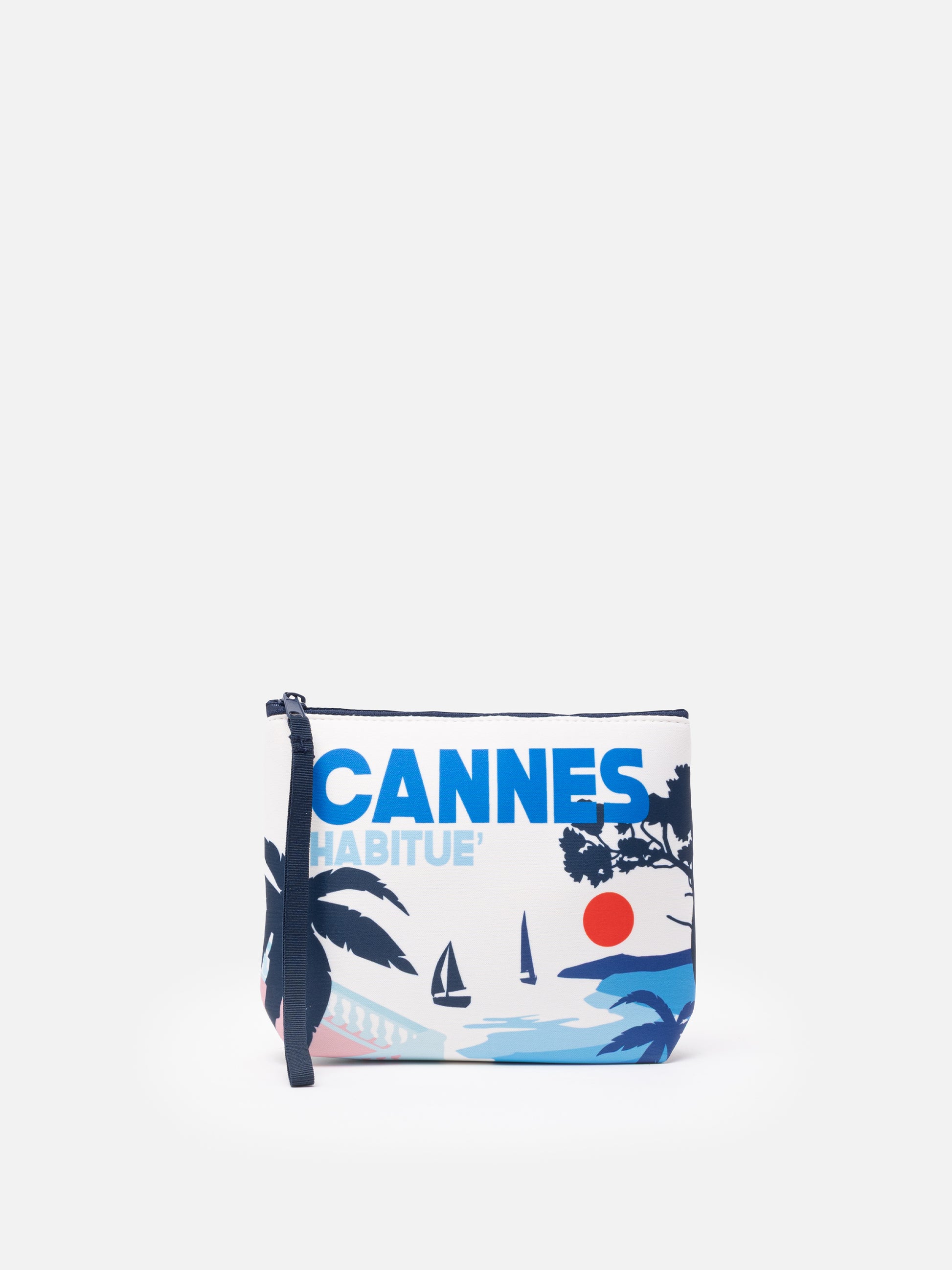 Aline scuba pochette with Cannes postcard print - MC2 Saint Barth