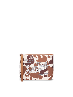 Aline scuba pochette with cow print - MC2 Saint Barth