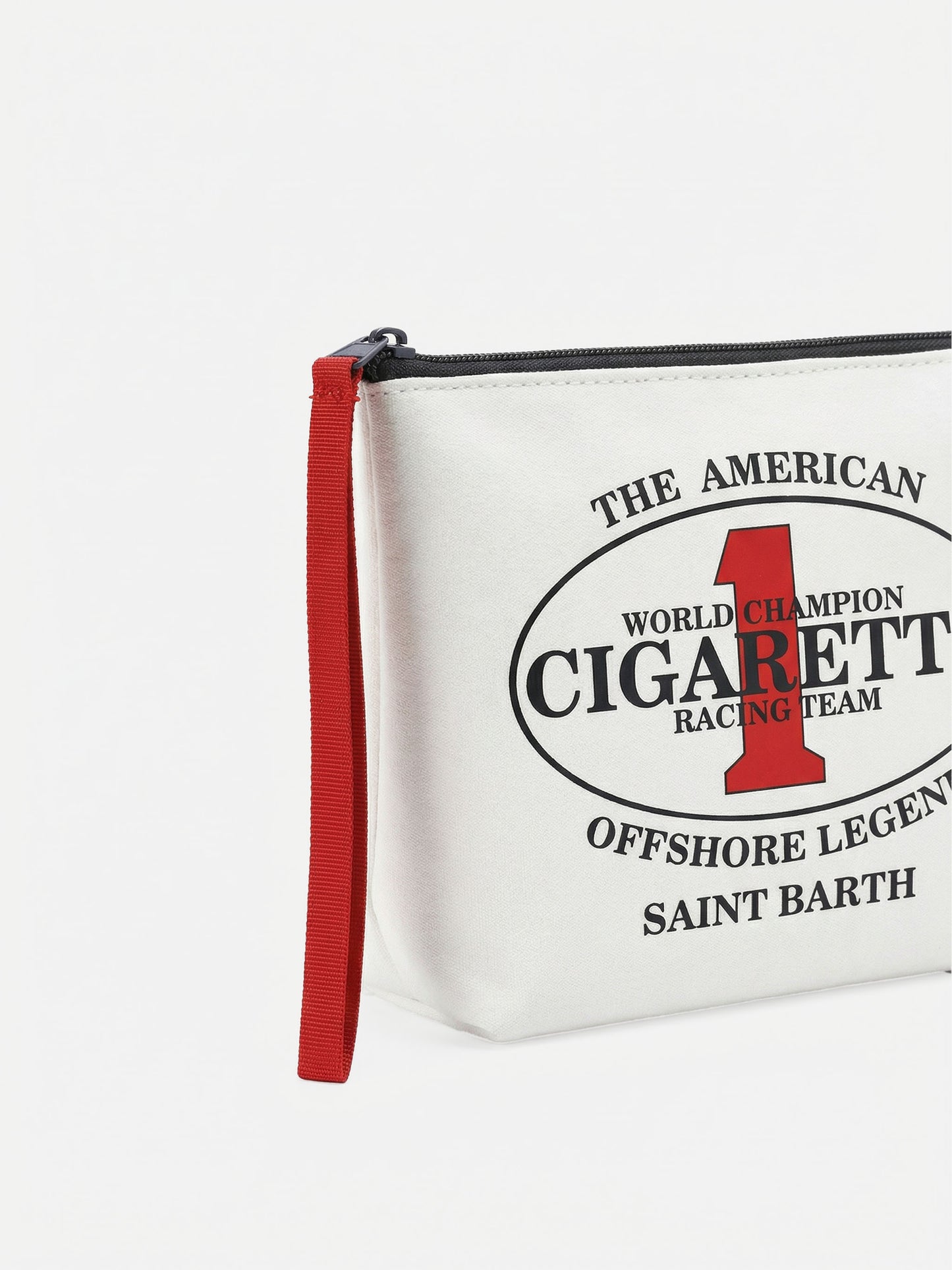 Aline white scuba pouch with Cigarette Racing Team embroidery | Special Edition
