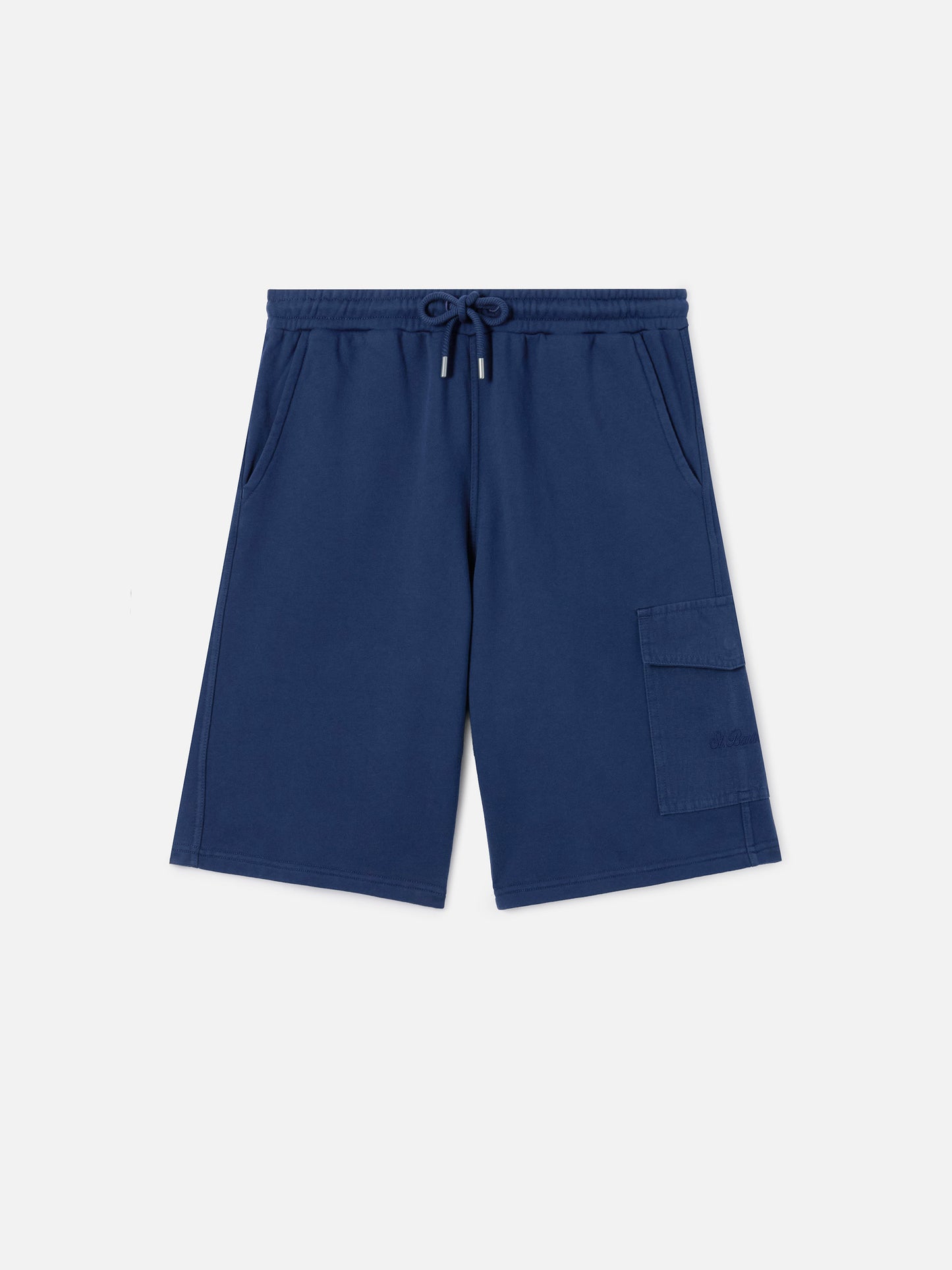 Bermudas de felpa azul marino Argo con bolsillo cargo