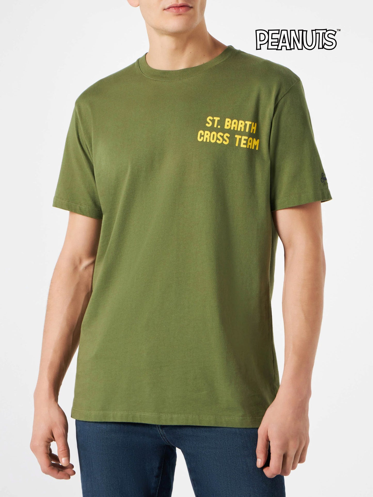 Grünes Herren-T-Shirt mit Snoopy-Aufdruck | PEANUTS™ SONDEREDITION