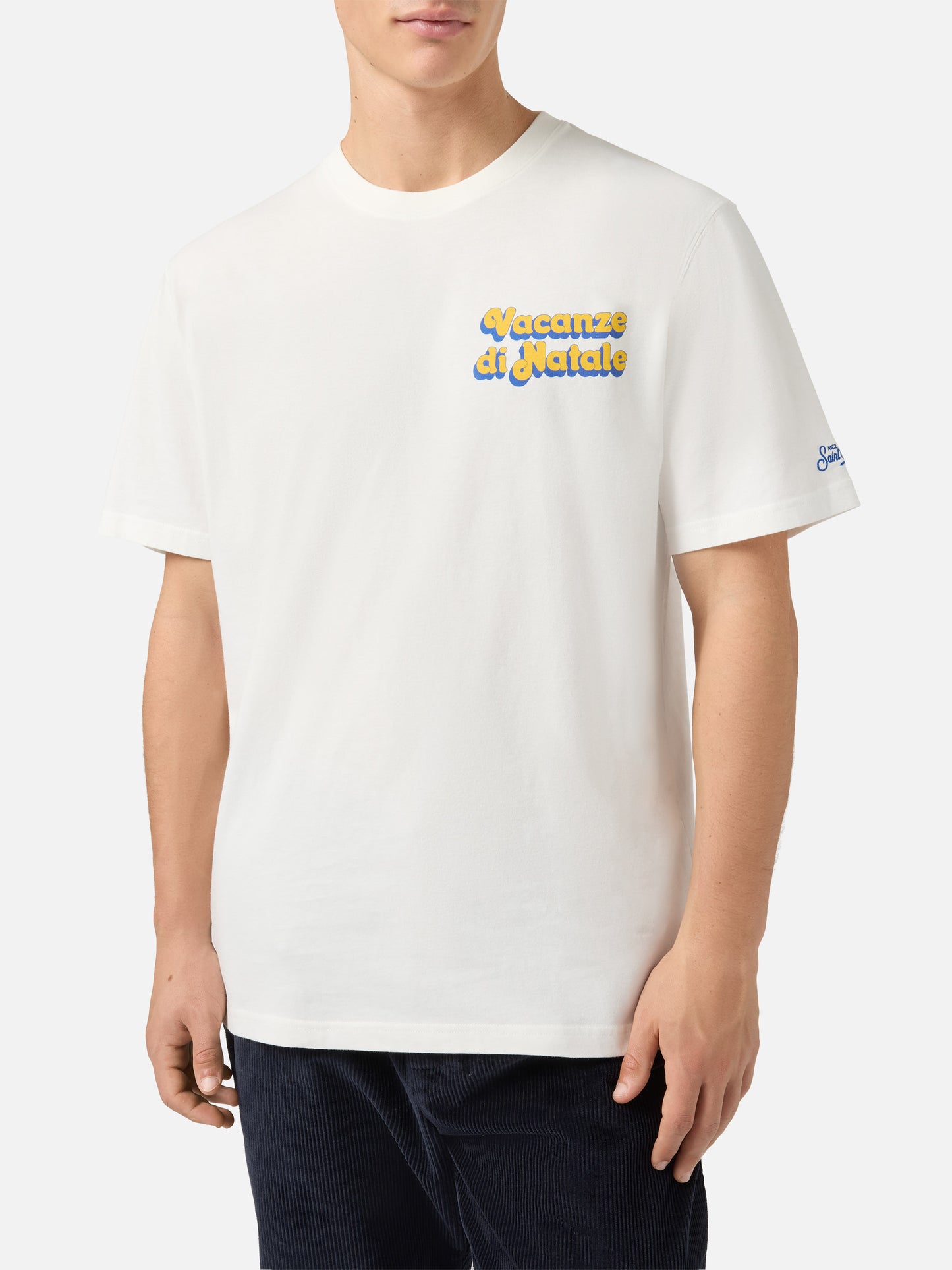 T-shirt en coton d'hiver Arnott Warm avec imprimé logo effet film | VACANZE DI NATALE SPECIAL EDITION