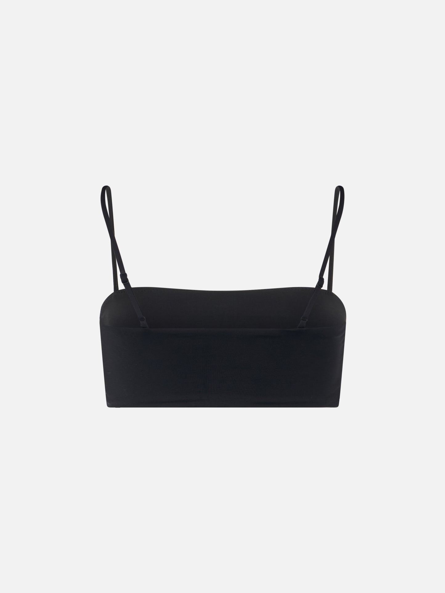 Black bandeau top Athena with rhinestones