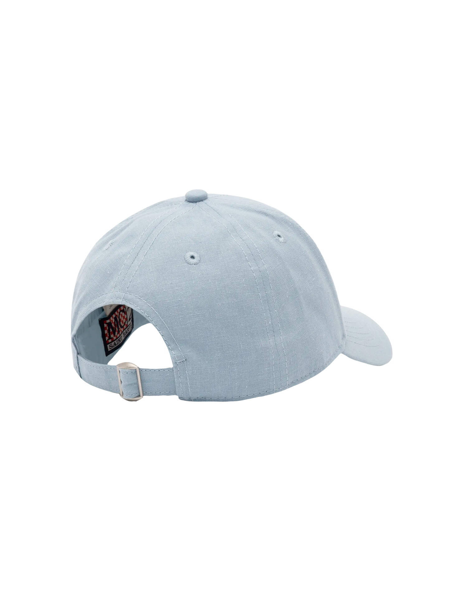 Light blue linen ball cap Baseball Jr with Saint Barth embroidery - MC2 Saint Barth