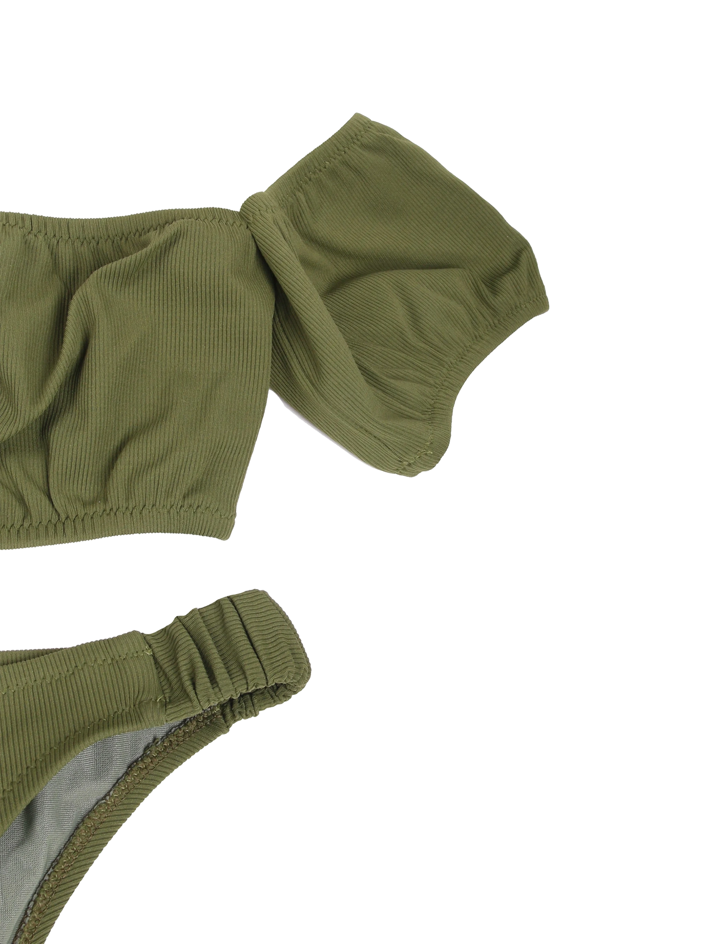 Military green bandeau bikini - MC2 Saint Barth