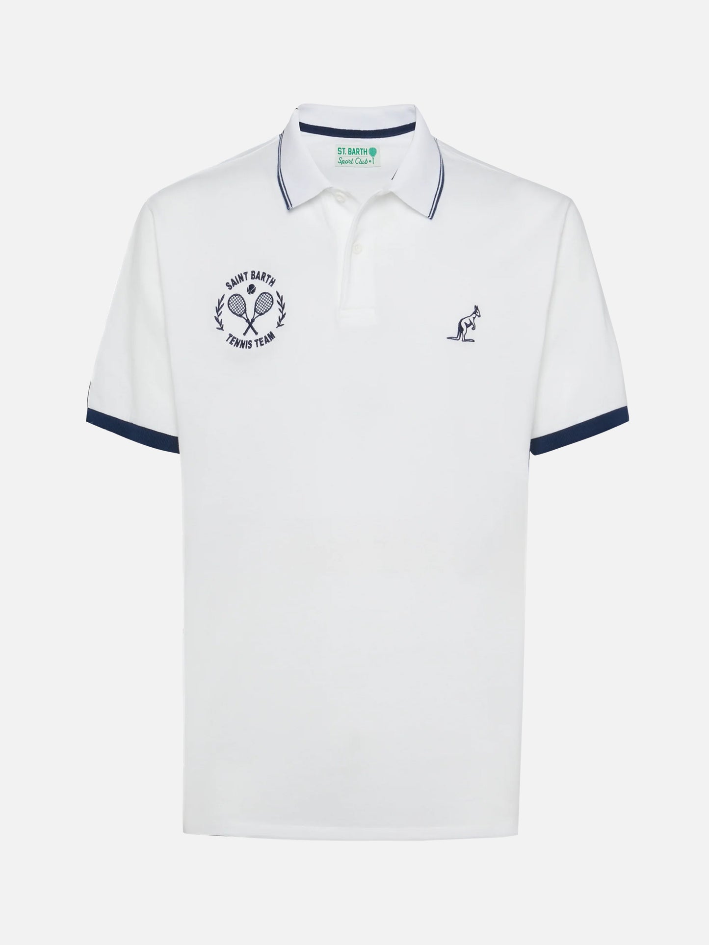 Beverly Hills white cotton piqué polo shirt | Special Edition