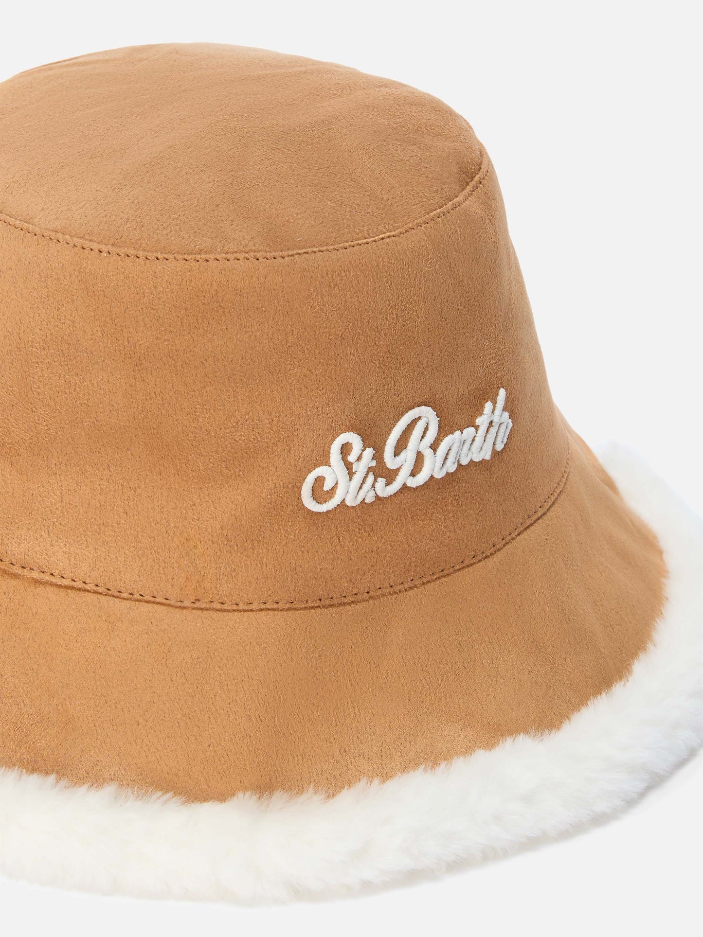 Bucket Hat Double Suede Fur, reversible