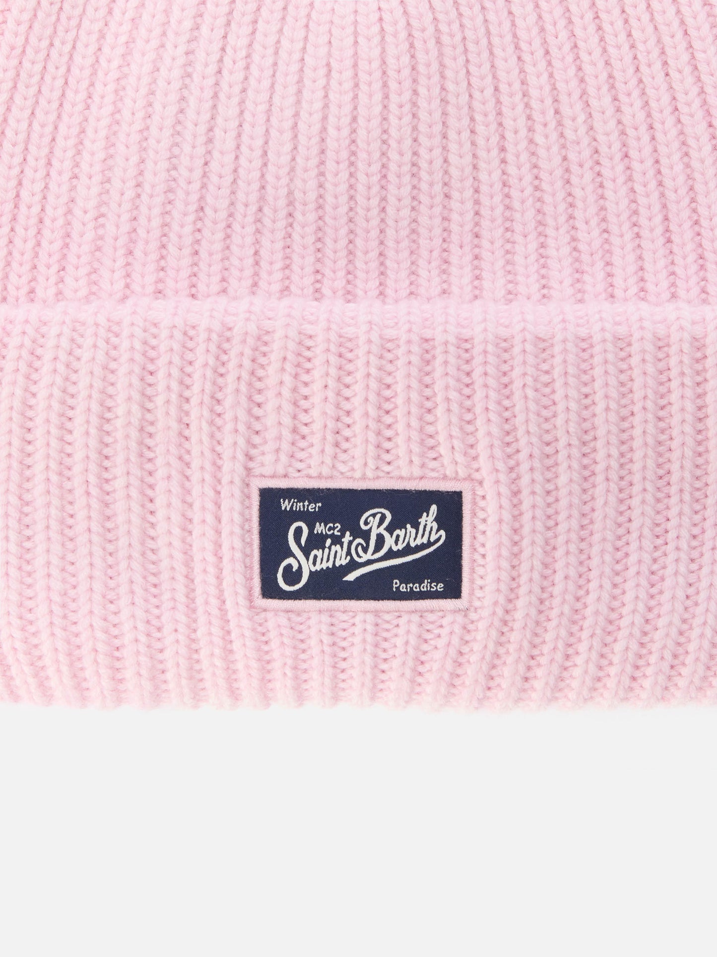 Berry W ribbed cashmere-blend beanie in pink