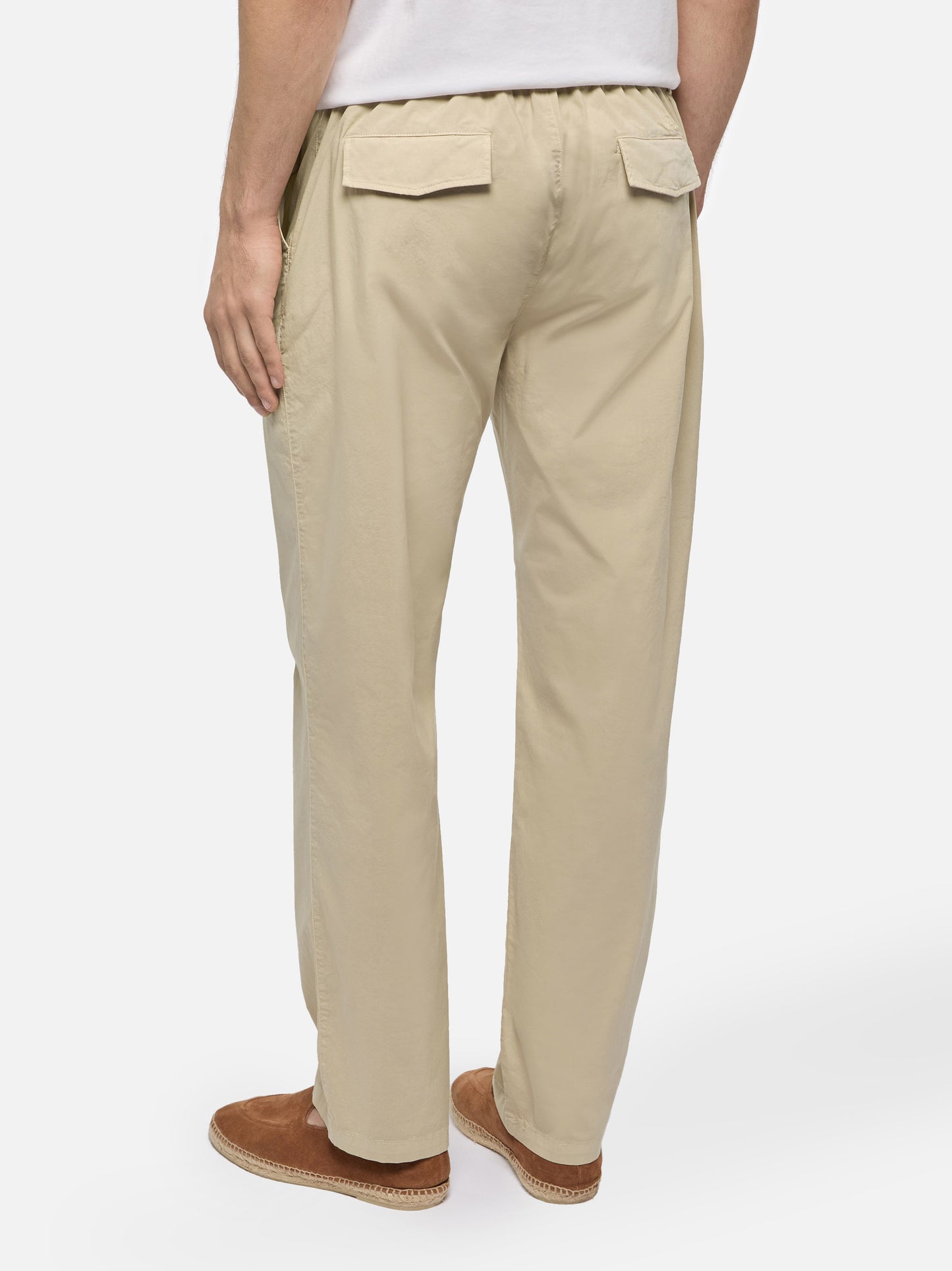 Beige cotton pants Calais with drawstring - MC2 Saint Barth