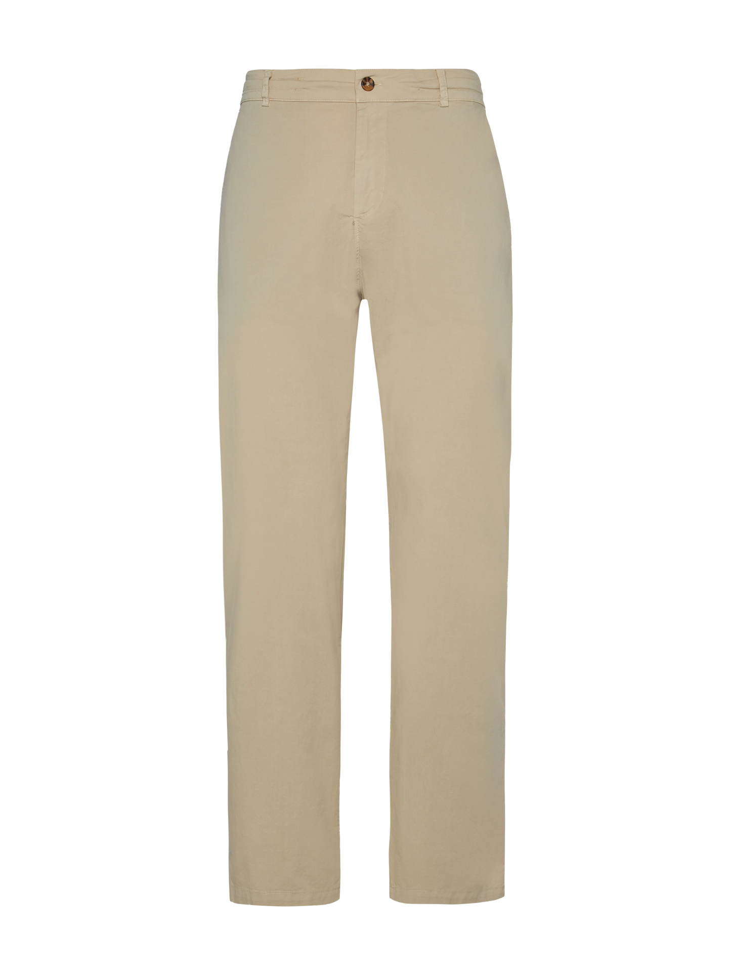 Beige Baumwollhose Calais mit Kordelzug