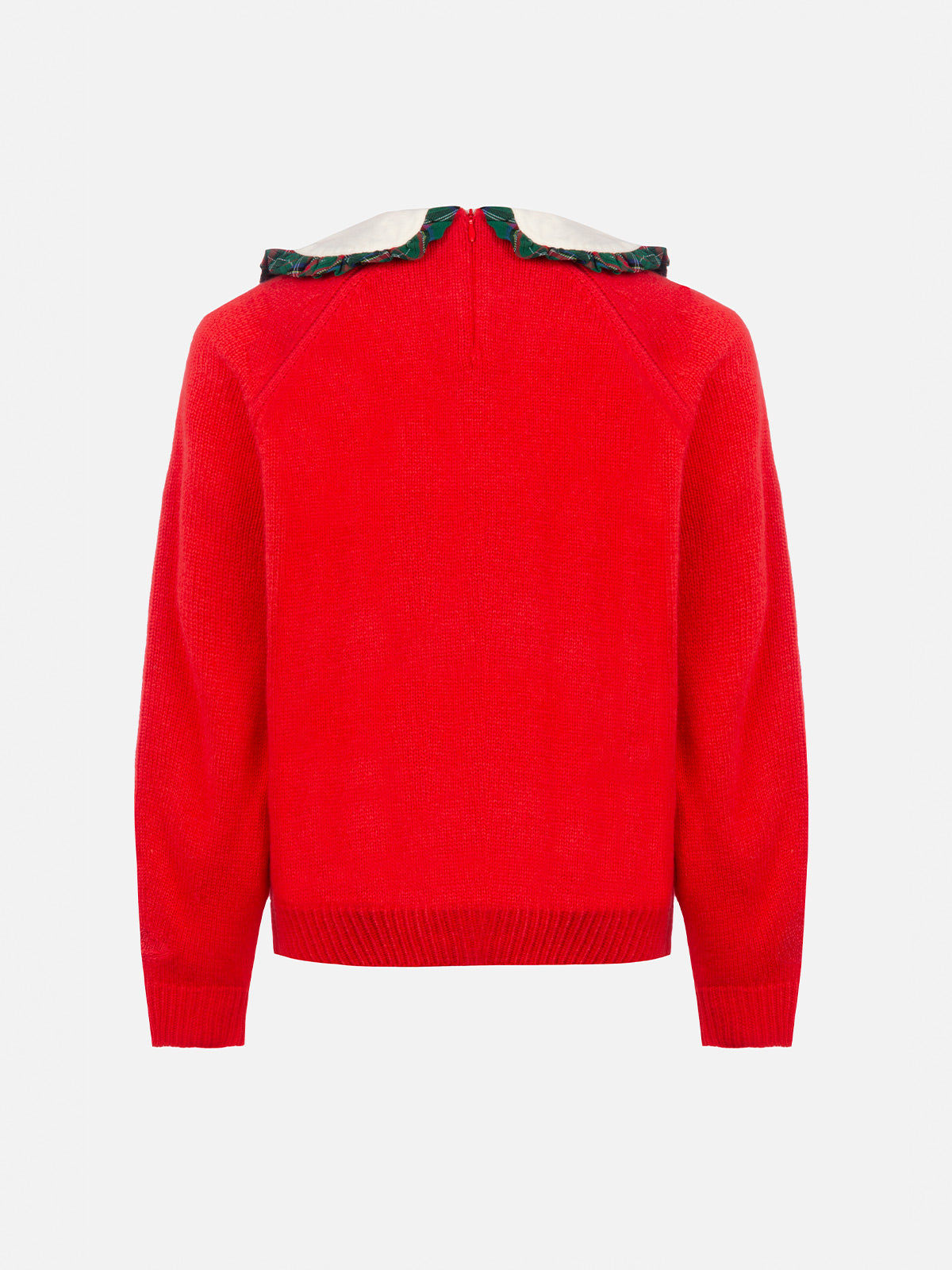 Girl red sweater Calia with Snoopy patch | SNOOPY PEANUTS SPECIAL EDITION - MC2 Saint Barth