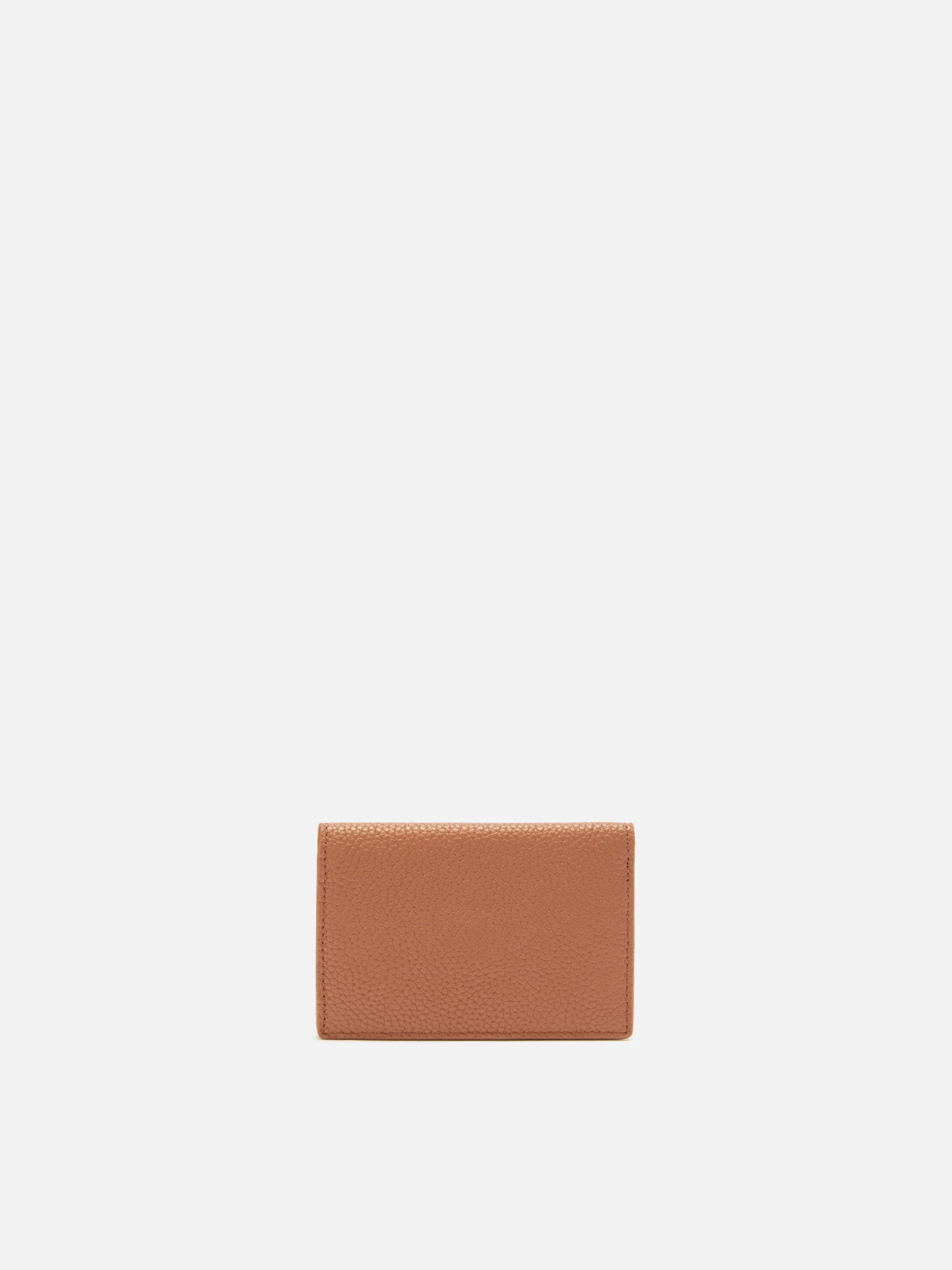 Card Holder in hammered tan leather