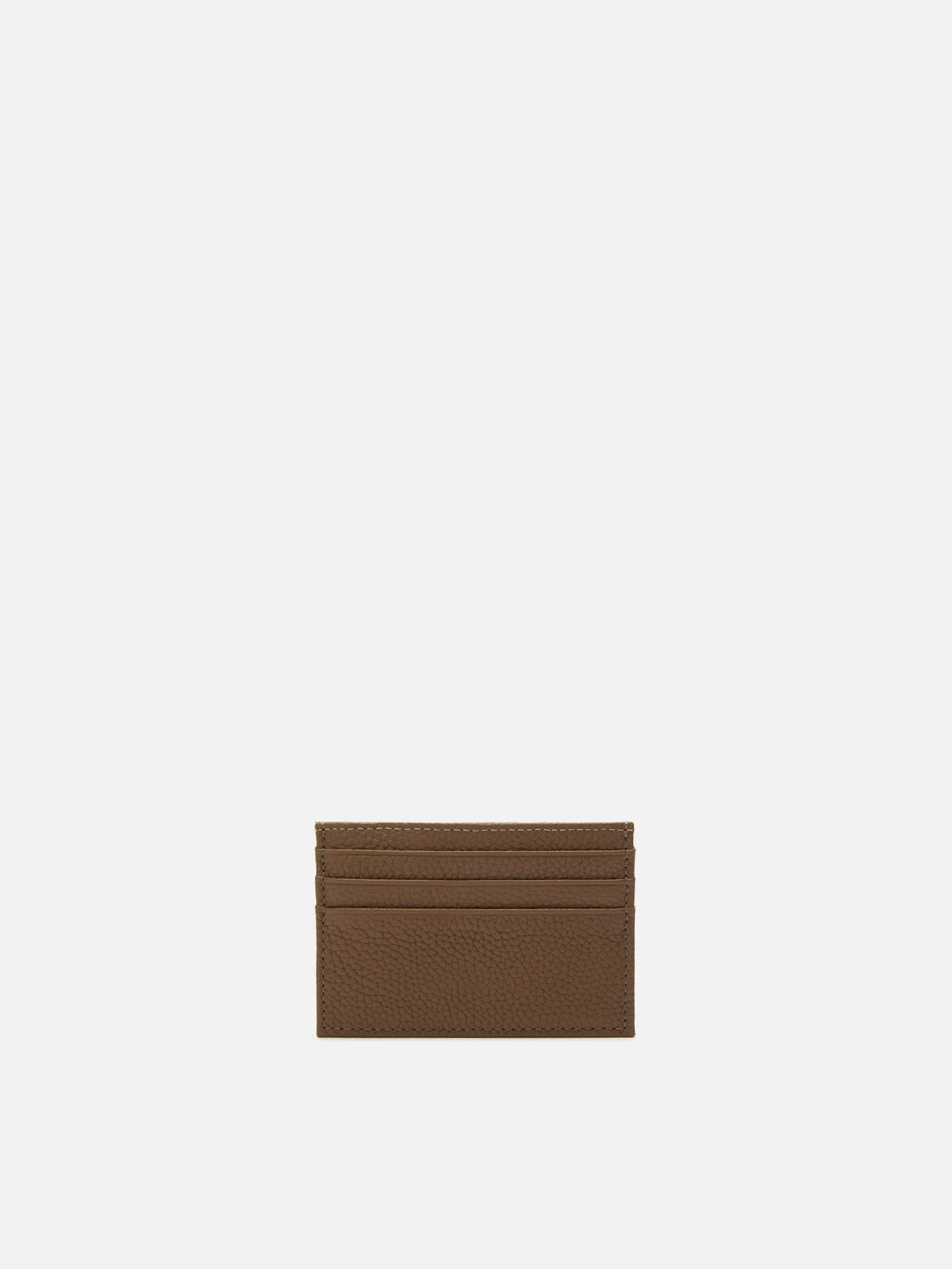 Portacarte Card Holder in pelle martellata marrone