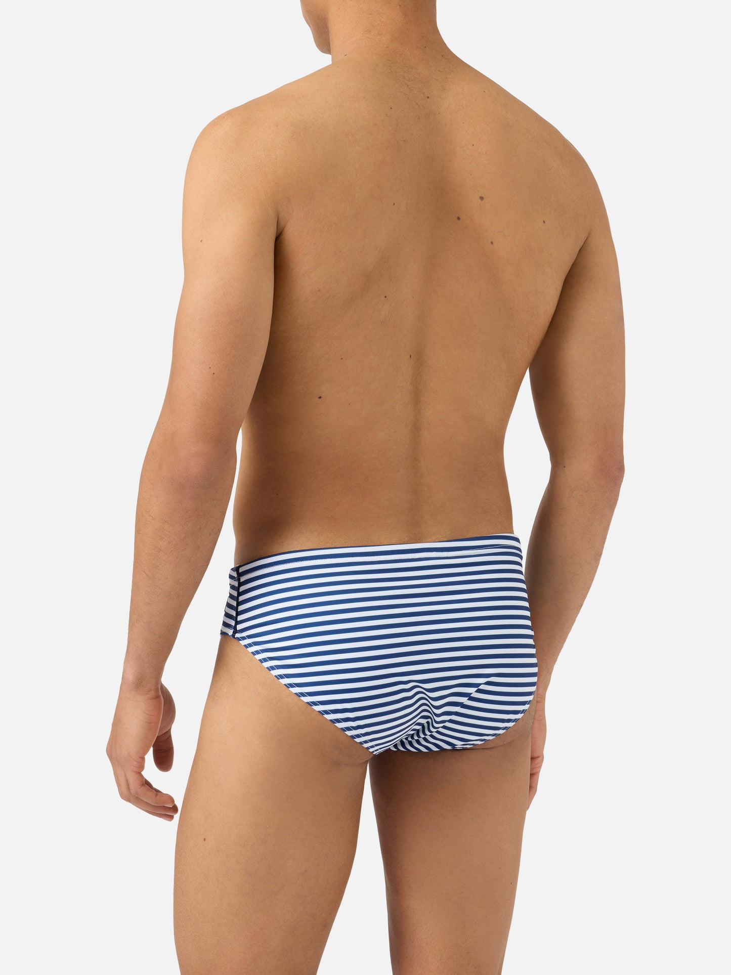Slip de baño Cayo a rayas azul marino