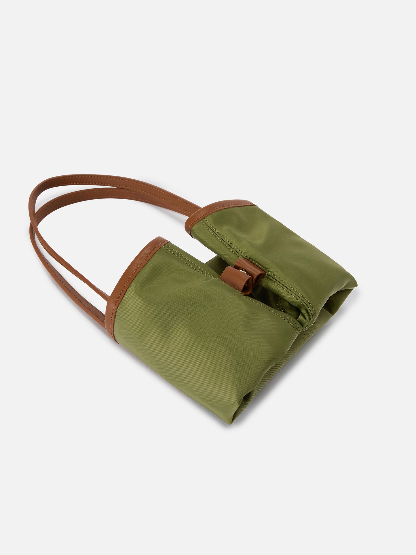 Bolso City mediano de nailon verde militar