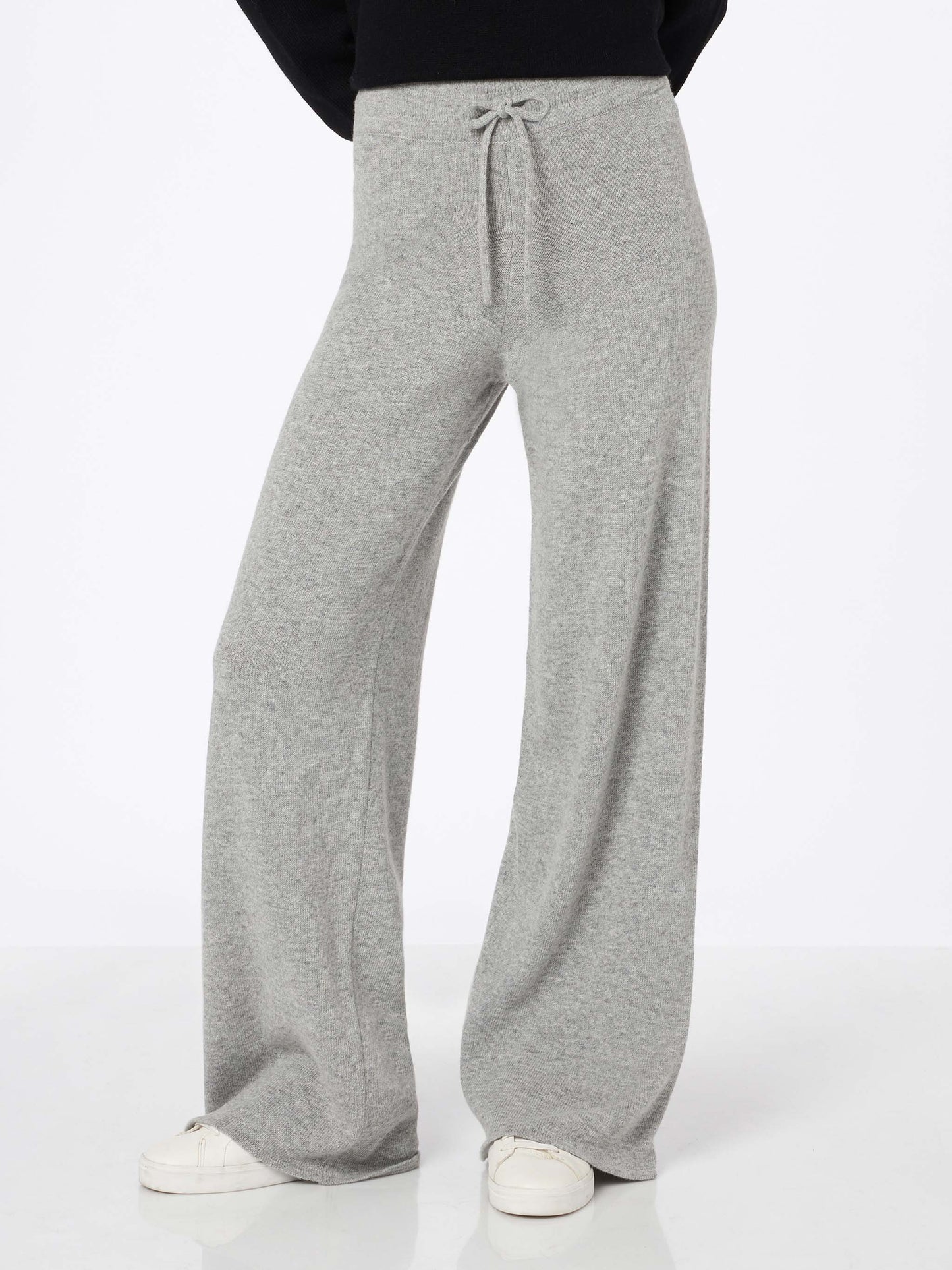 Woman mélange grey knit pants Cambon - MC2 Saint Barth