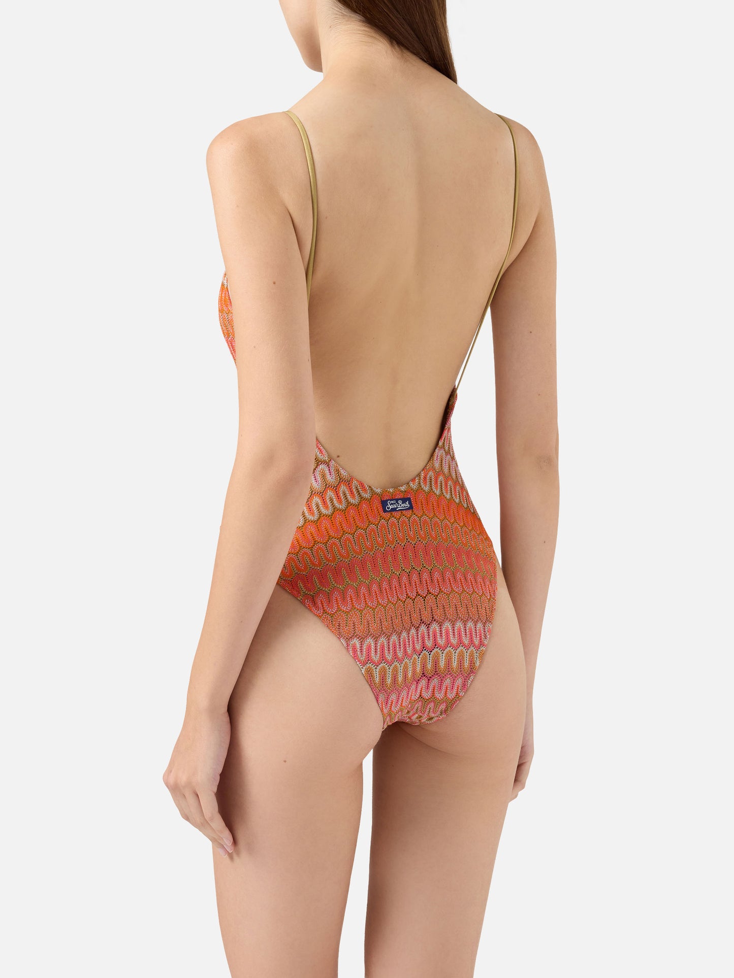 Einteiliger Raschel-Badeanzug Cecille