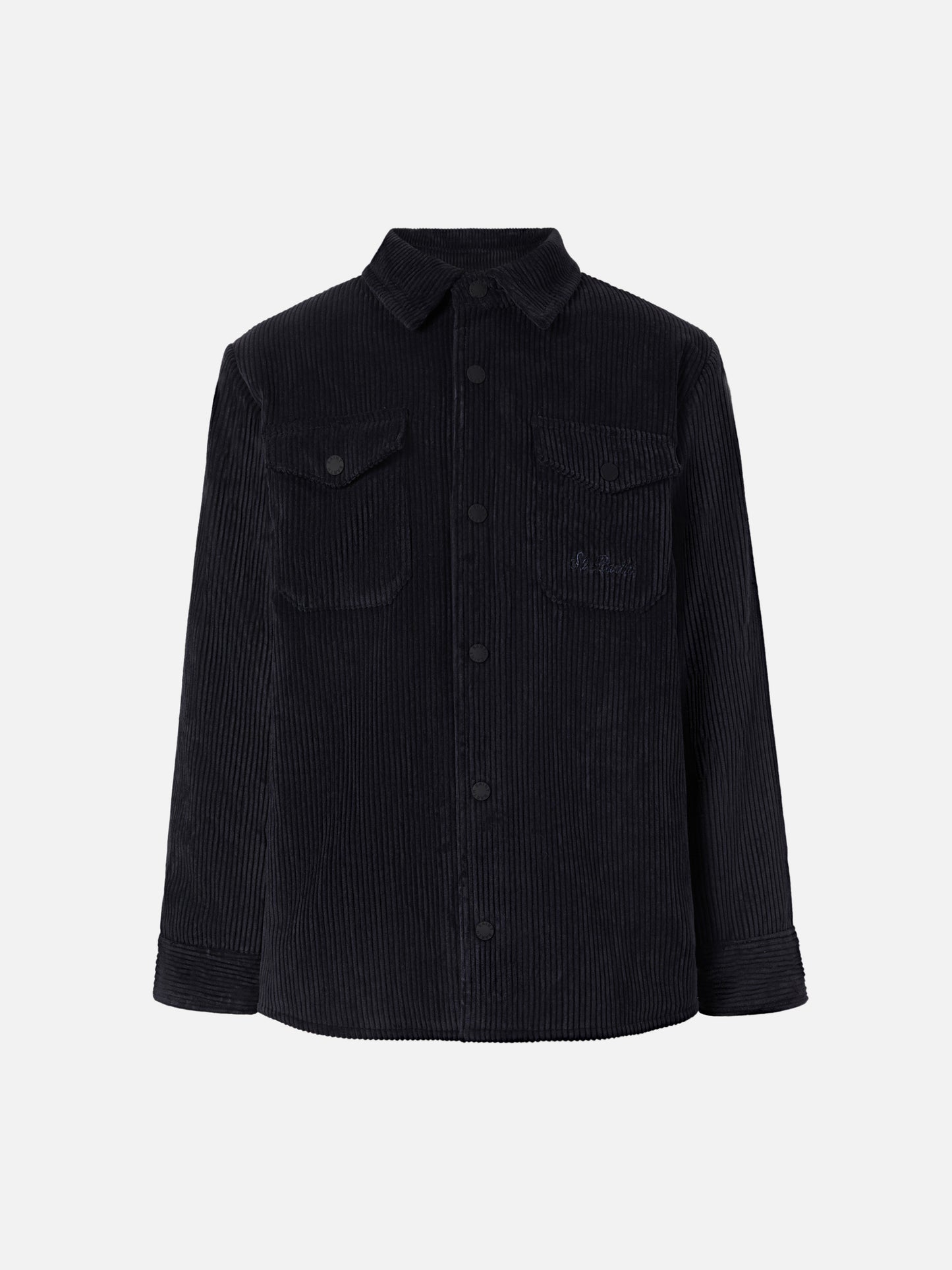 Camicia imbottita Chalet Jr in corduroy blu navy