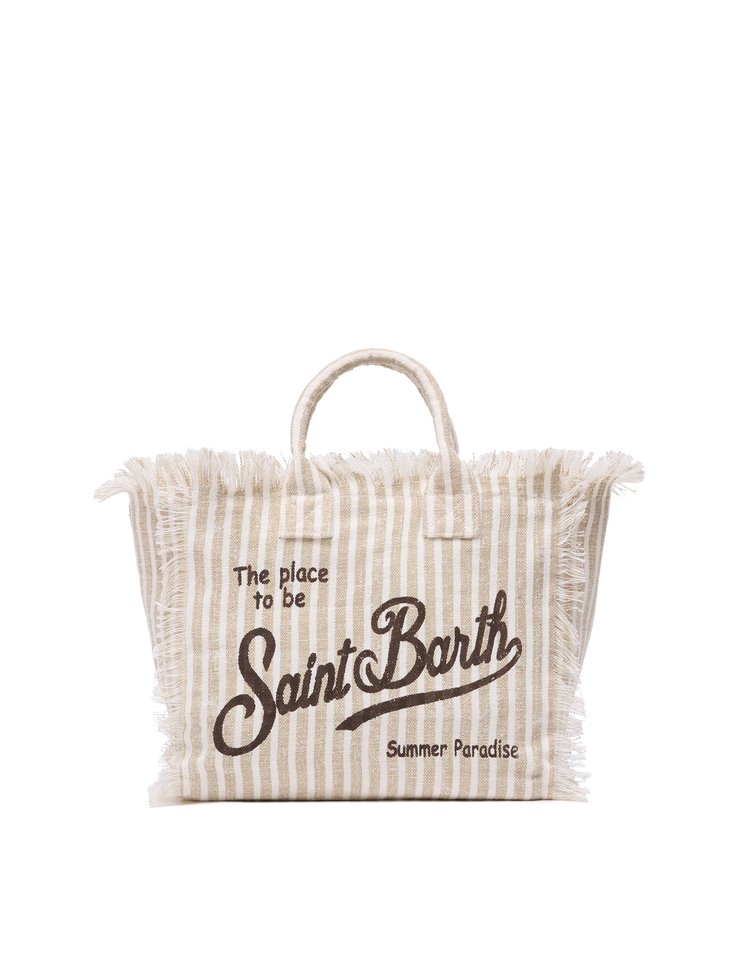 Colette linen handbag with striped print - MC2 Saint Barth