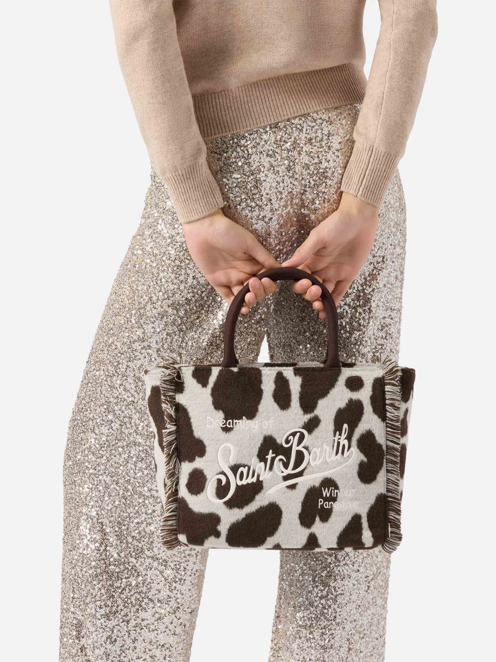 Borsa a mano Colette Felt in misto lana muccata